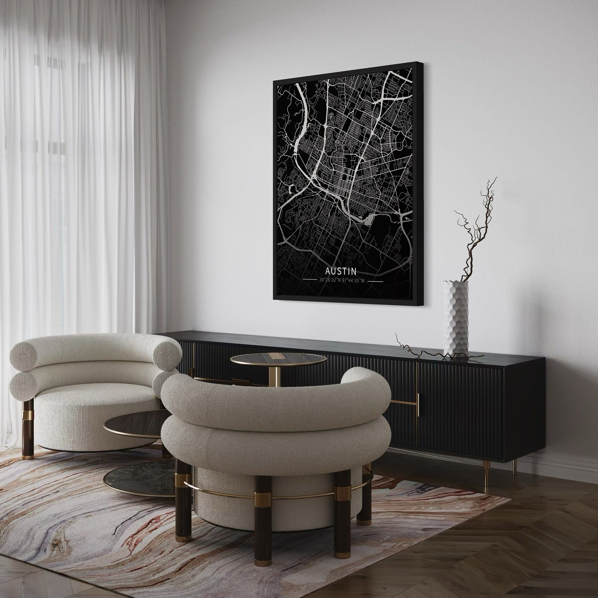 Austin City Map Canvas
