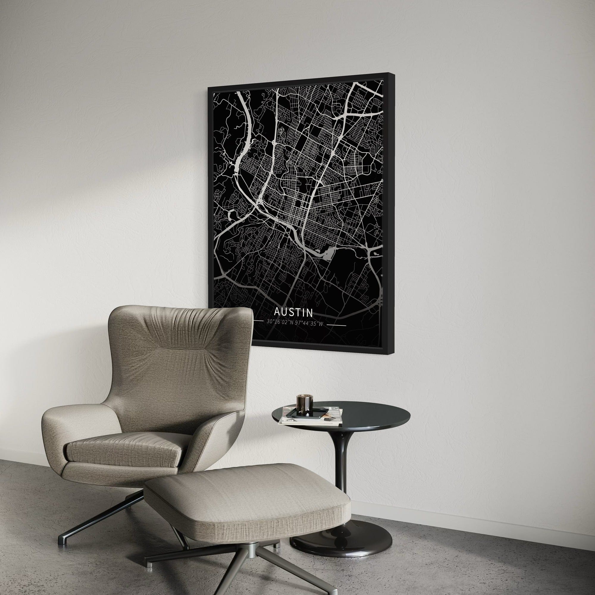 Austin City Map Canvas