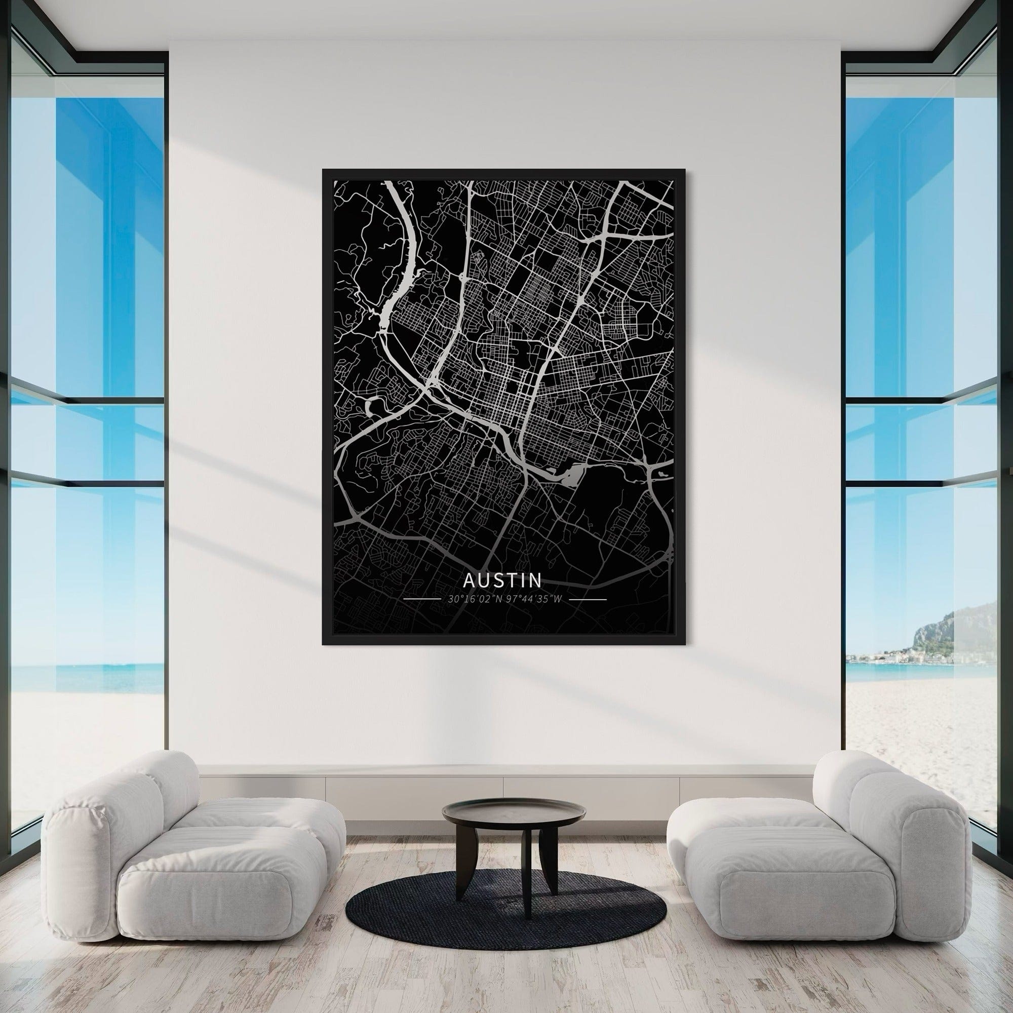 Austin City Map Canvas