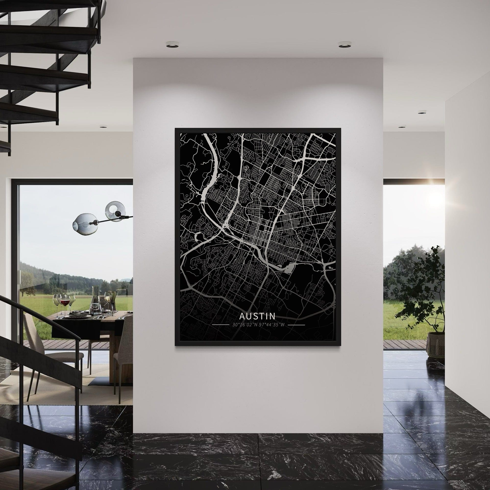Austin City Map Canvas