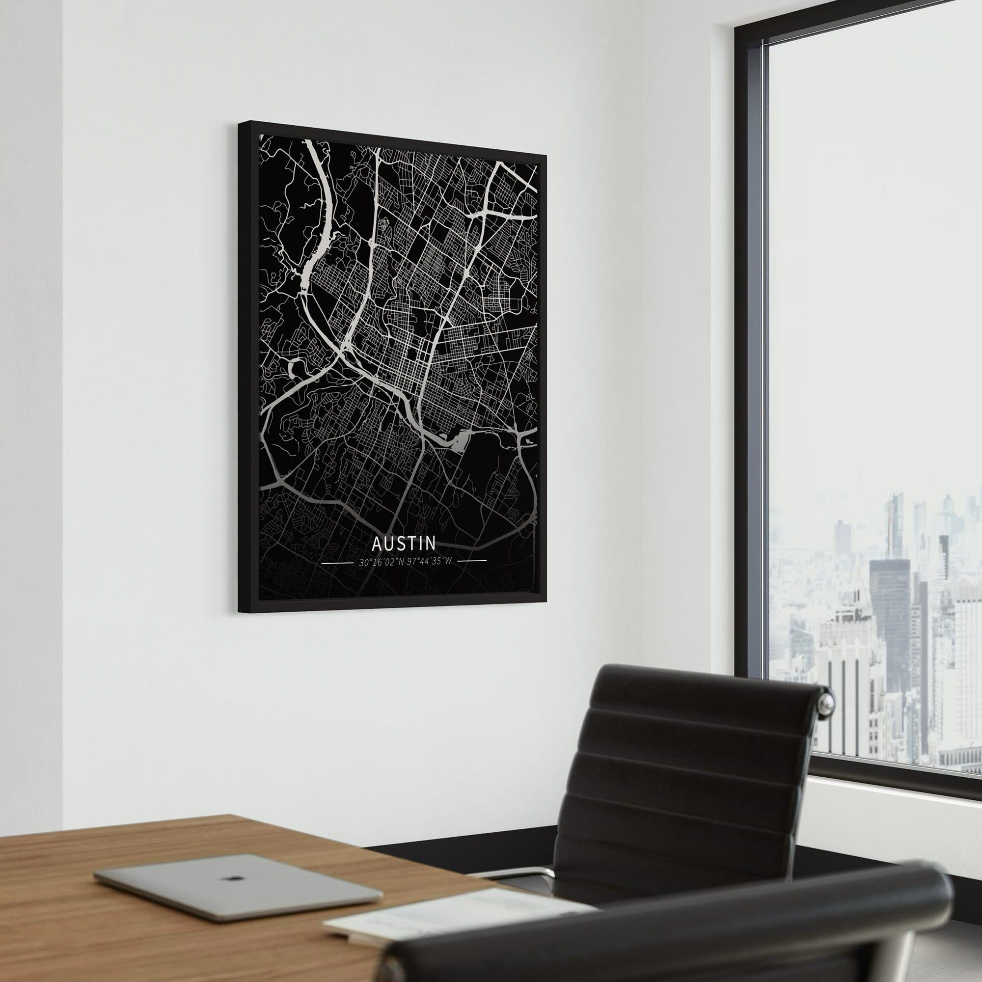 Austin City Map Canvas