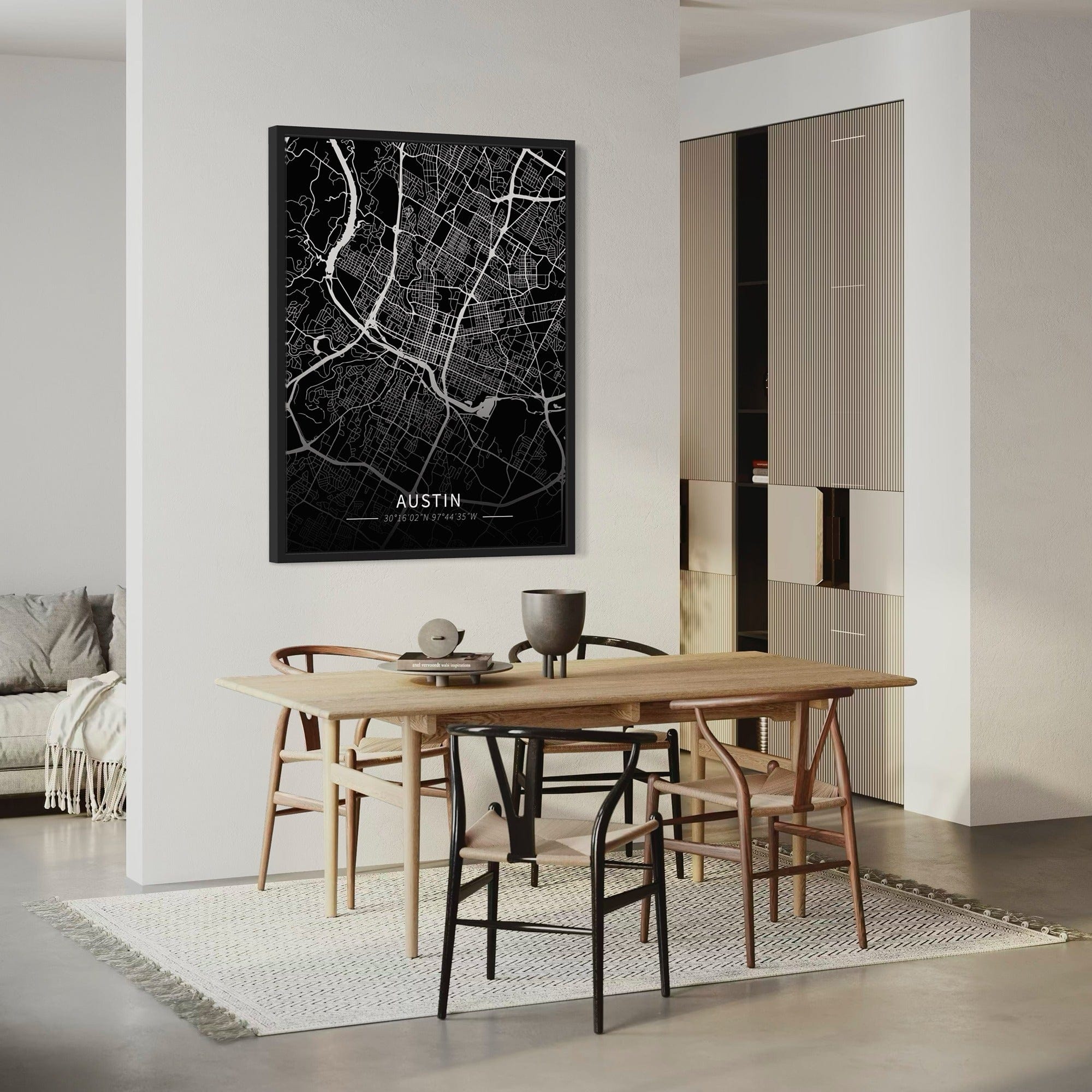 Austin City Map Canvas