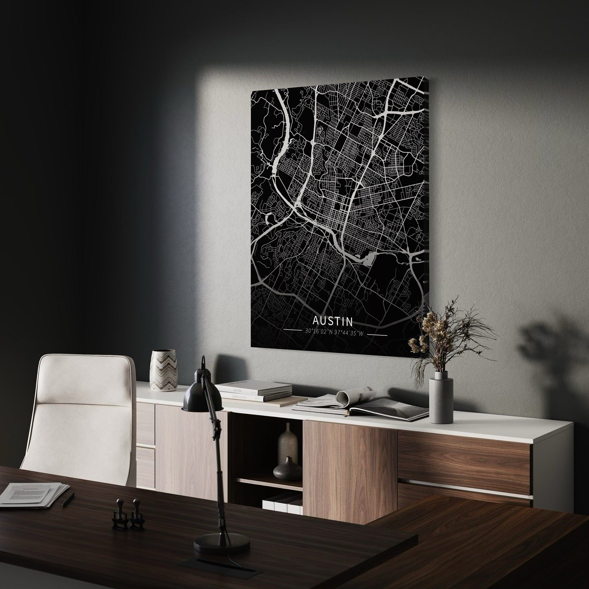 Austin City Map Canvas