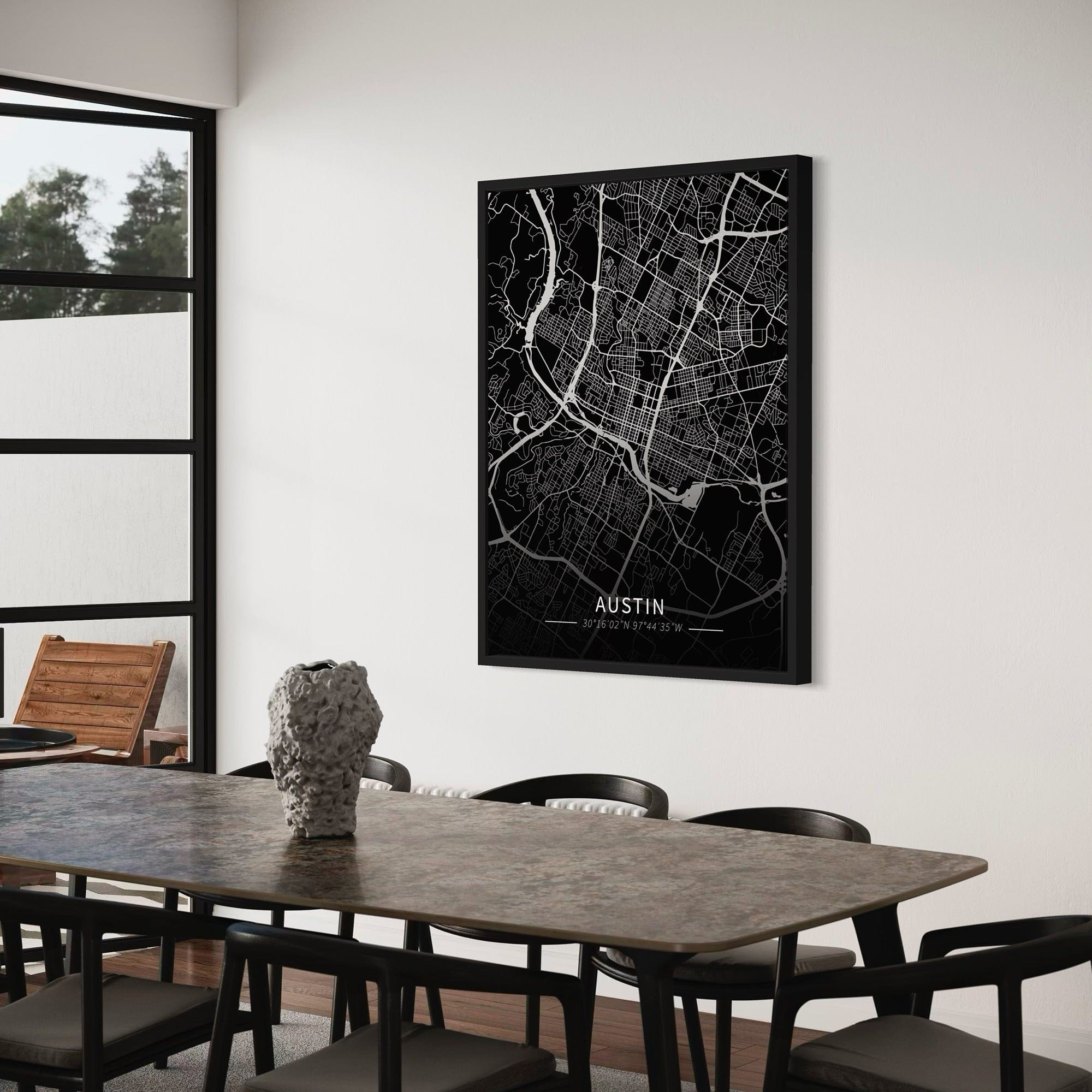 Austin City Map Canvas