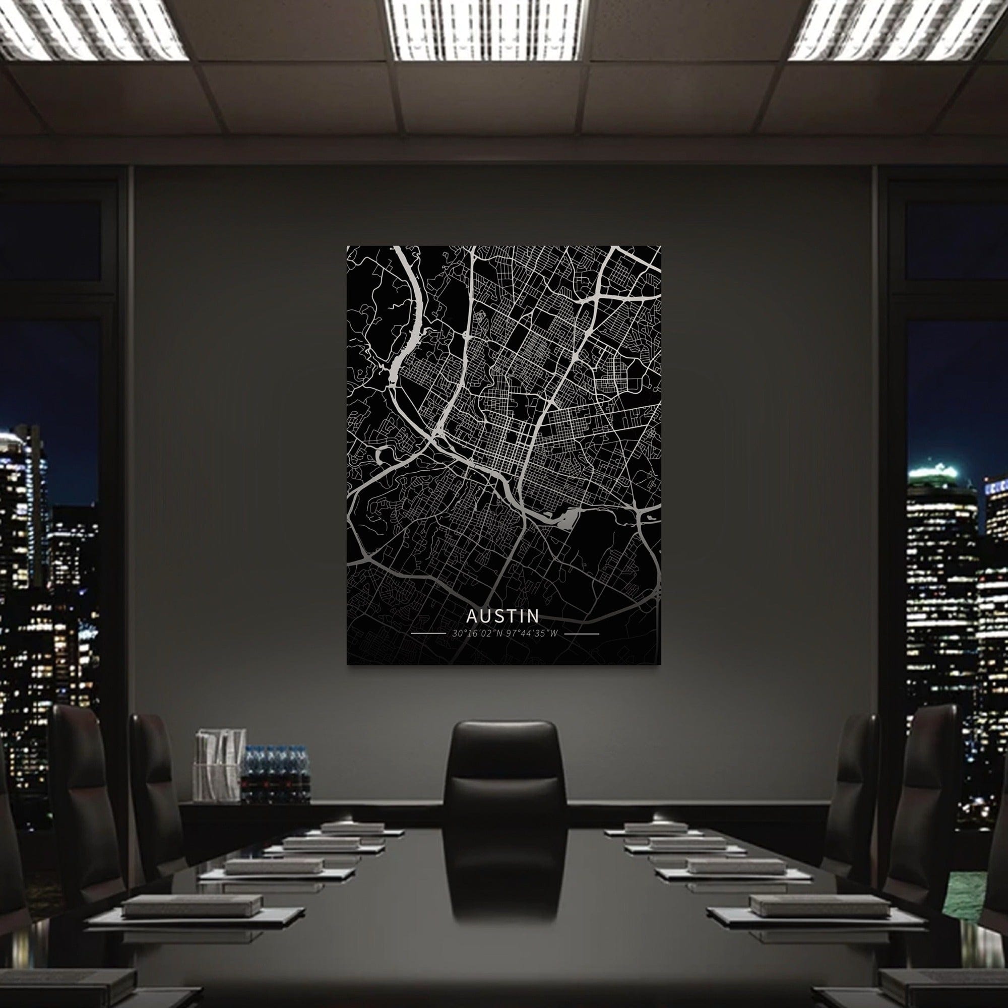 Austin City Map Canvas