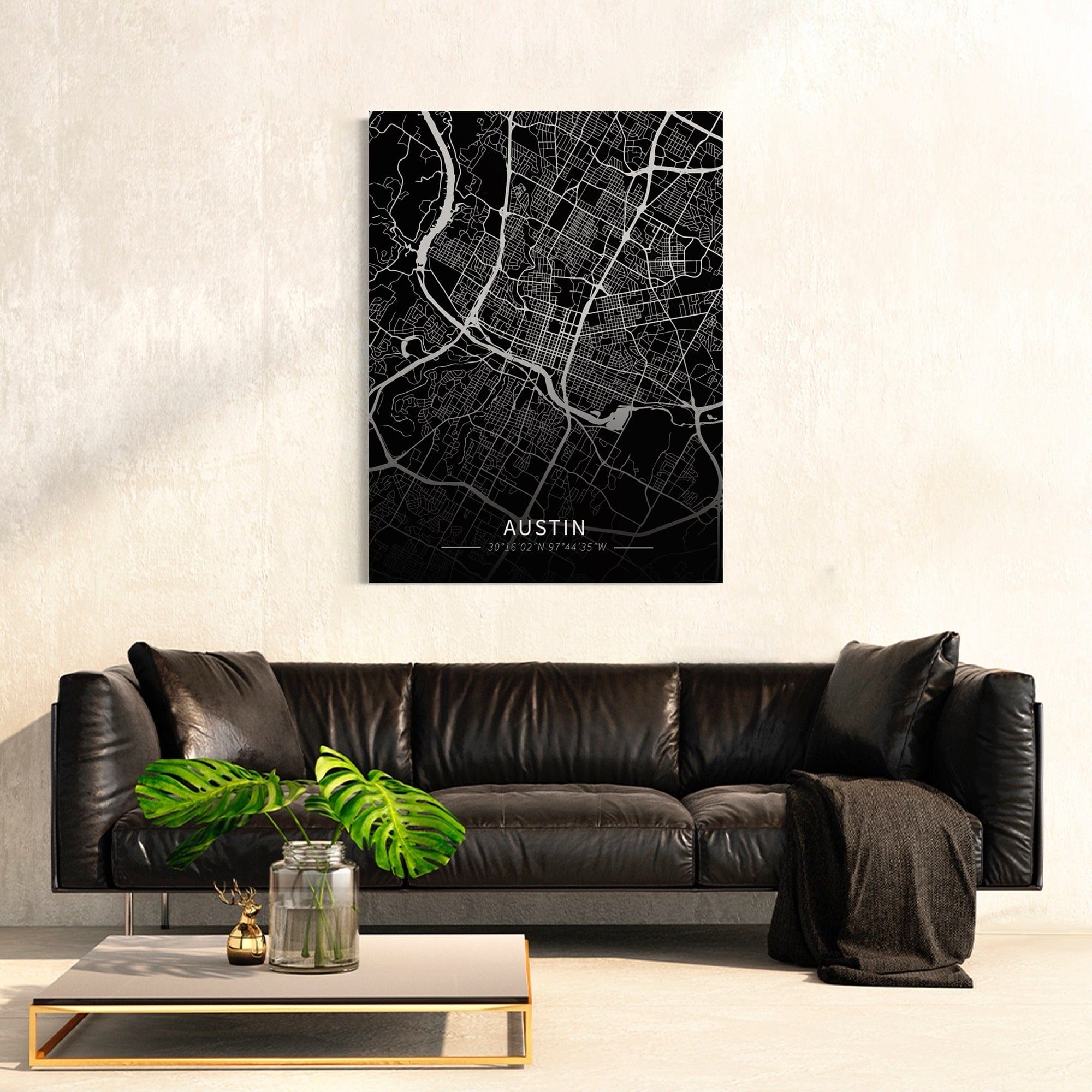 Austin City Map Canvas