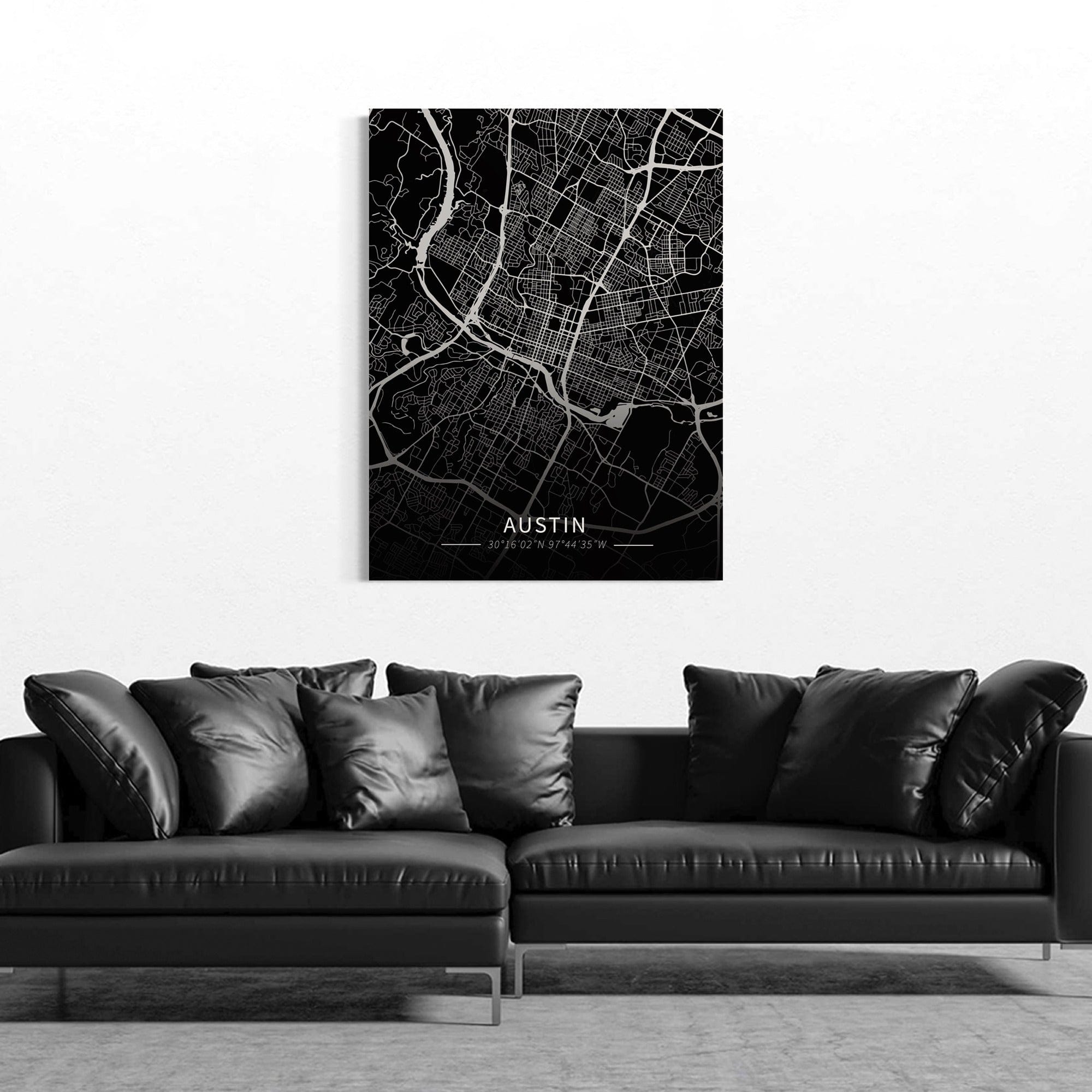Austin City Map Canvas
