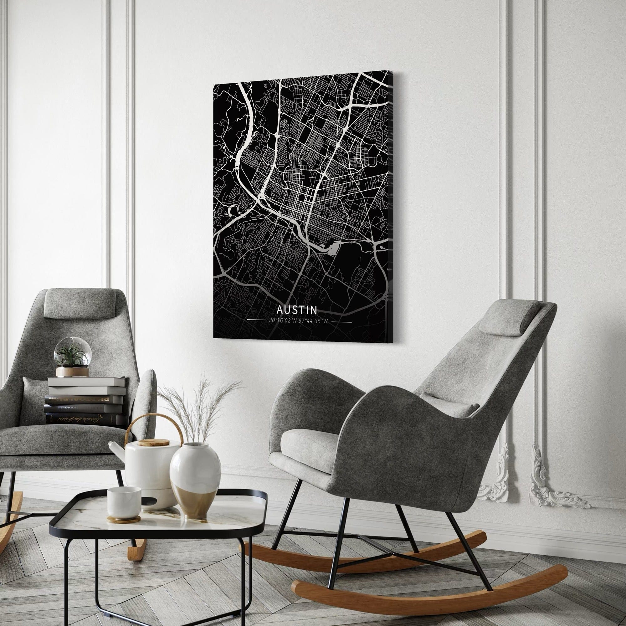 Austin City Map Canvas