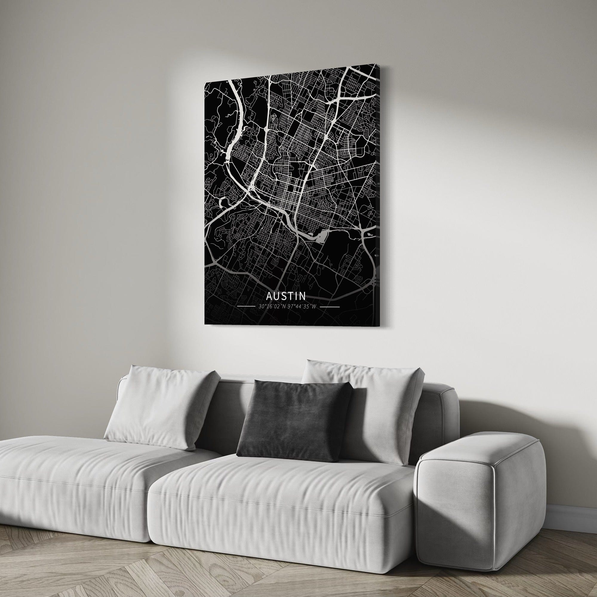 Austin City Map Canvas