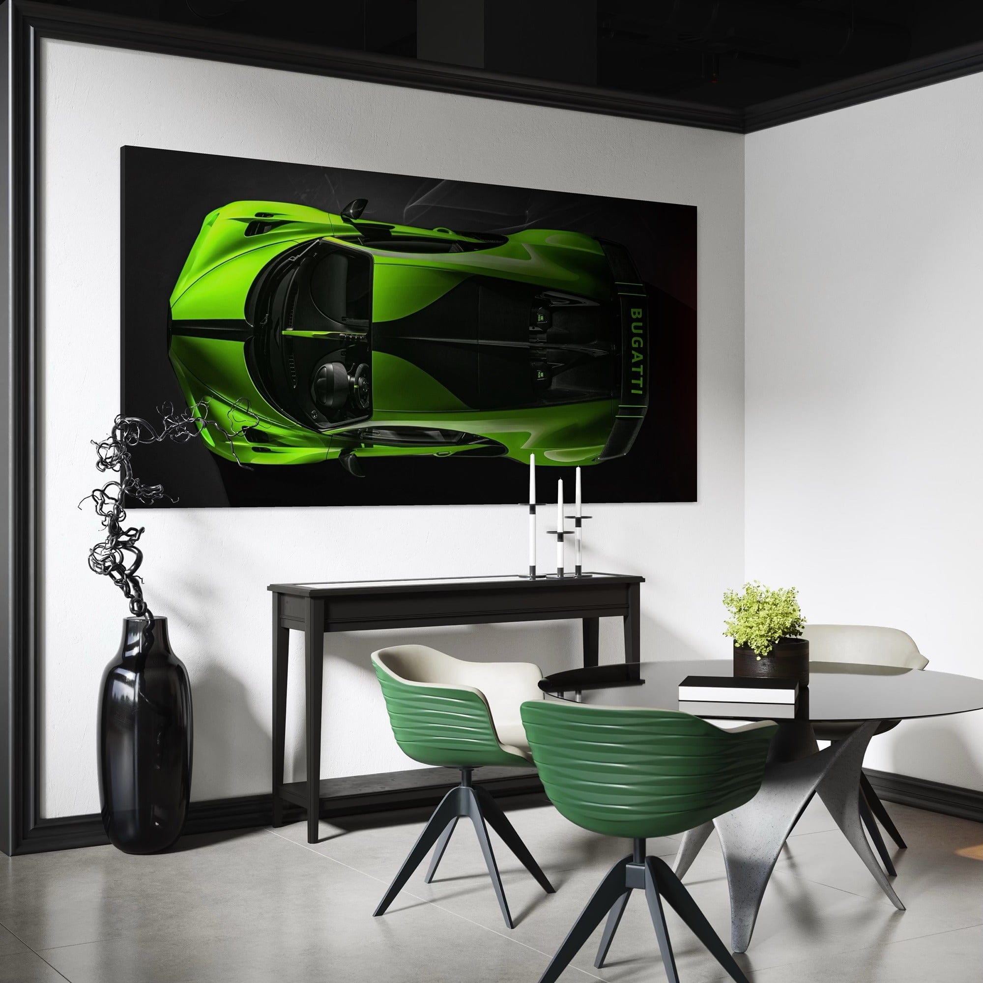 Bugatti Green - Canvas Wall Art Print