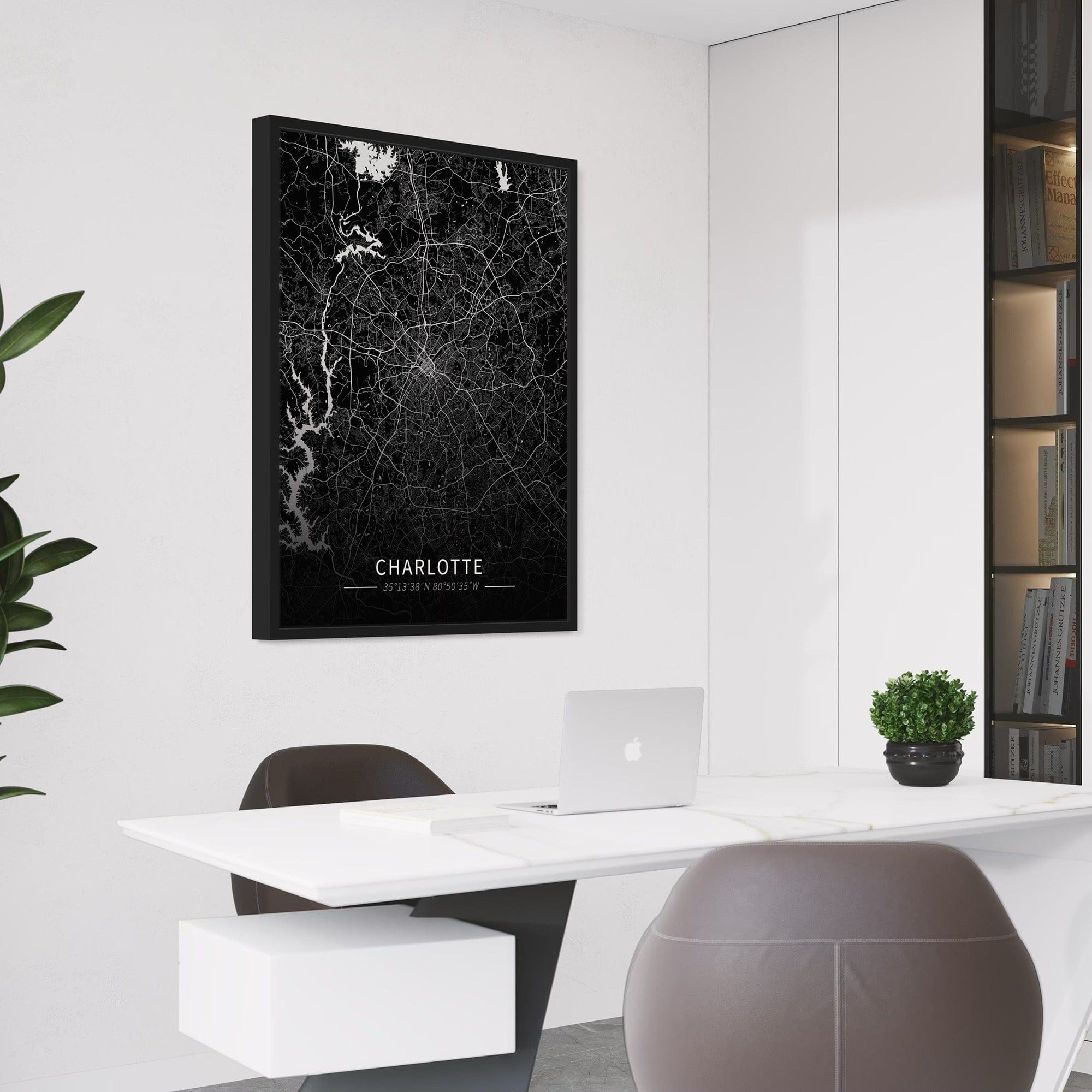 Charlotte City Map Canvas