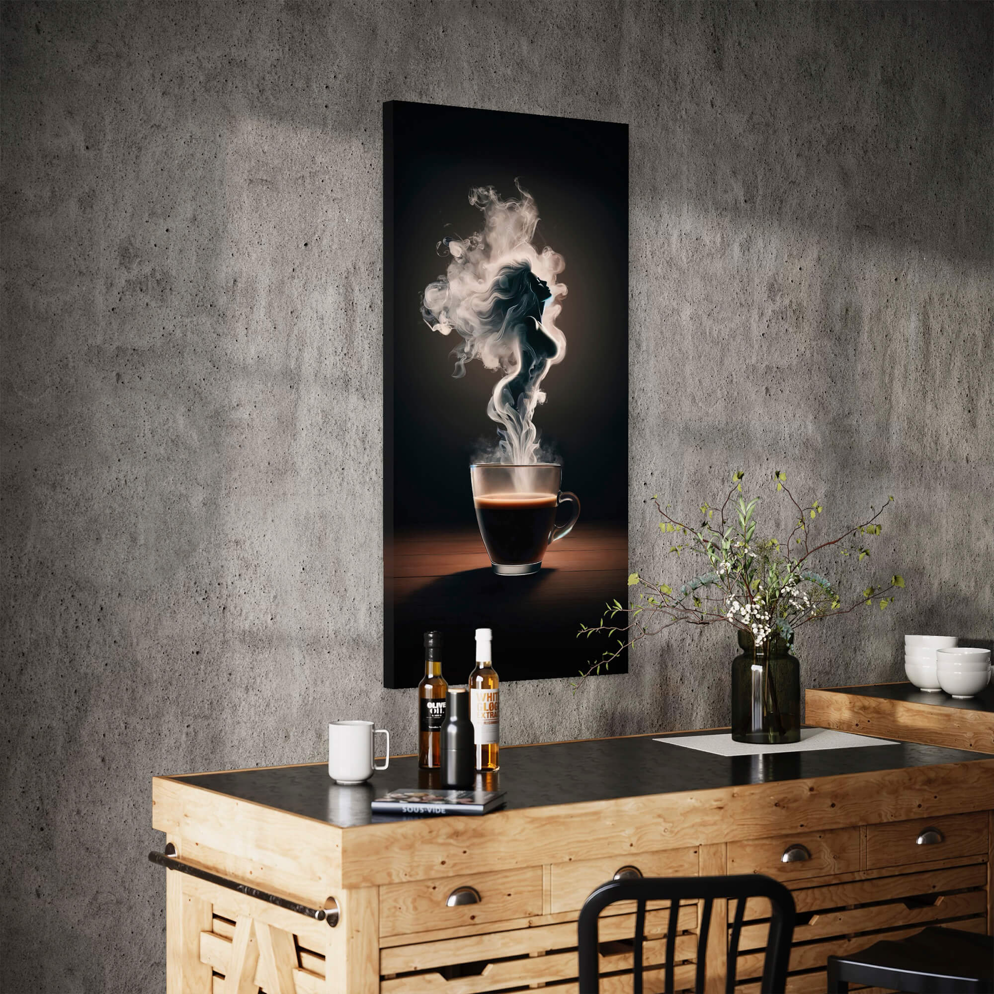 Nordic style coffee canvas wall art