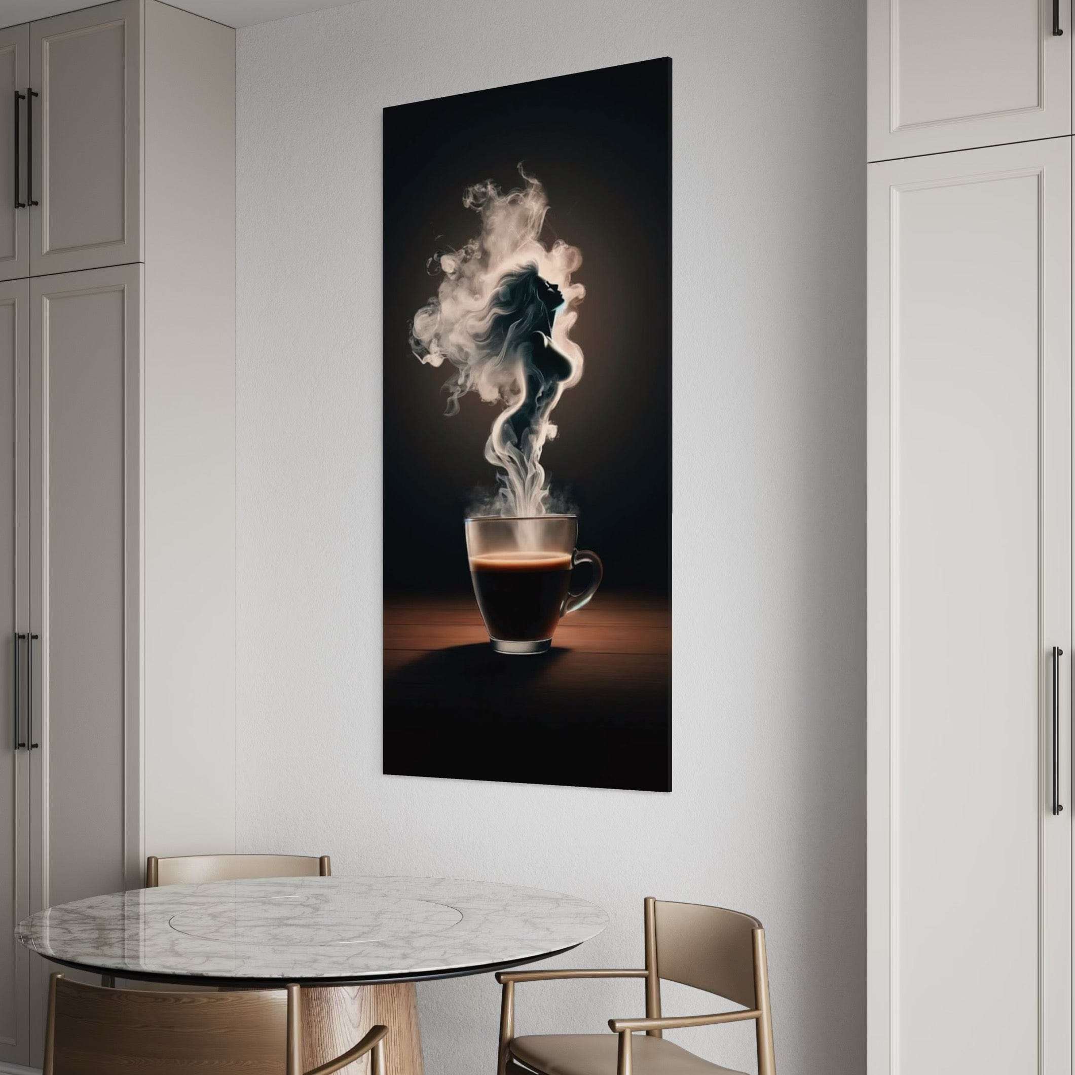 Espresso cup close up minimalist wall art