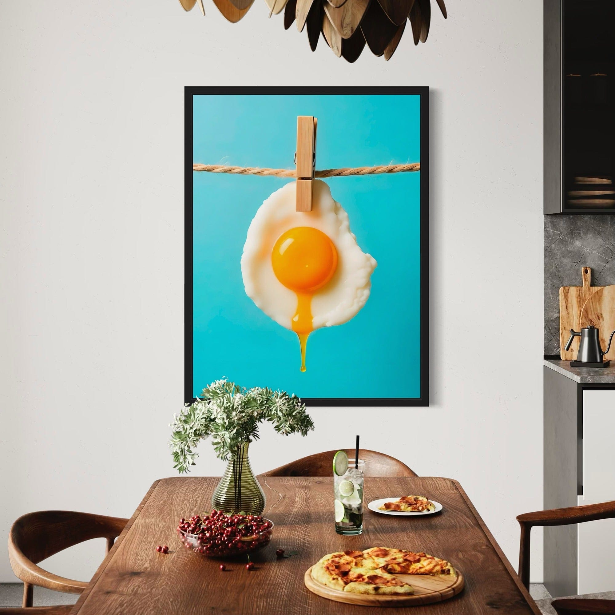 Culinary humor wall poster for dining room