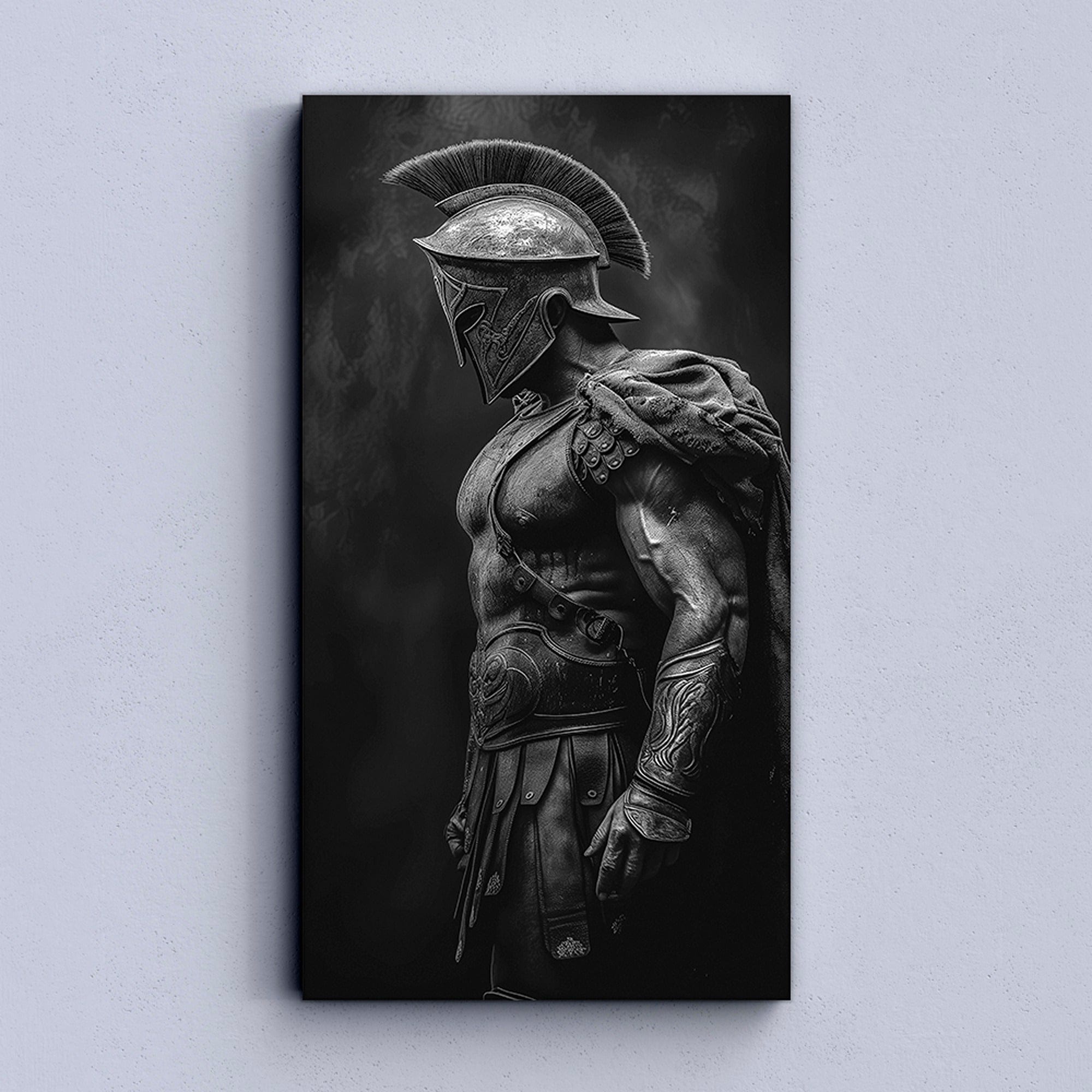 Guerrero Eterno – Arte en Lienzo de Gladiador Espartano