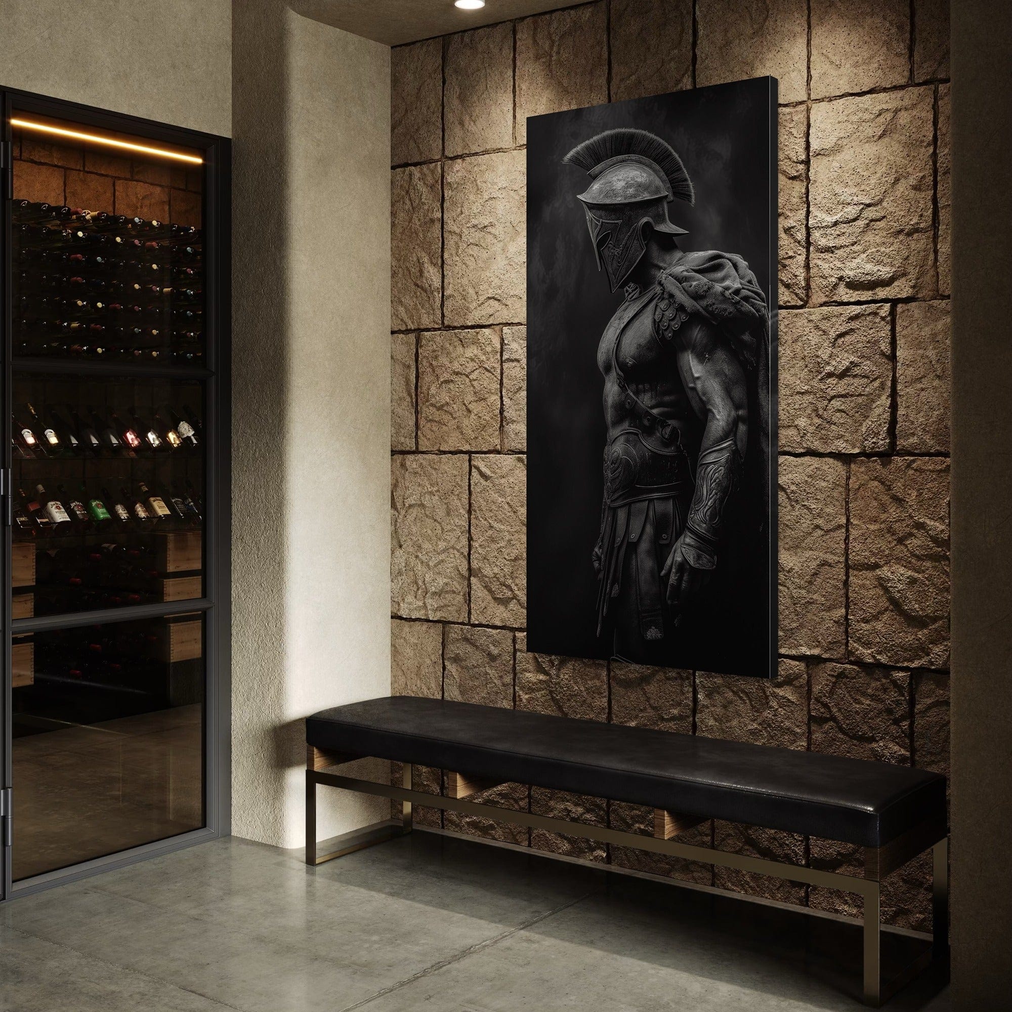 Guerrero Eterno – Arte en Lienzo de Gladiador Espartano