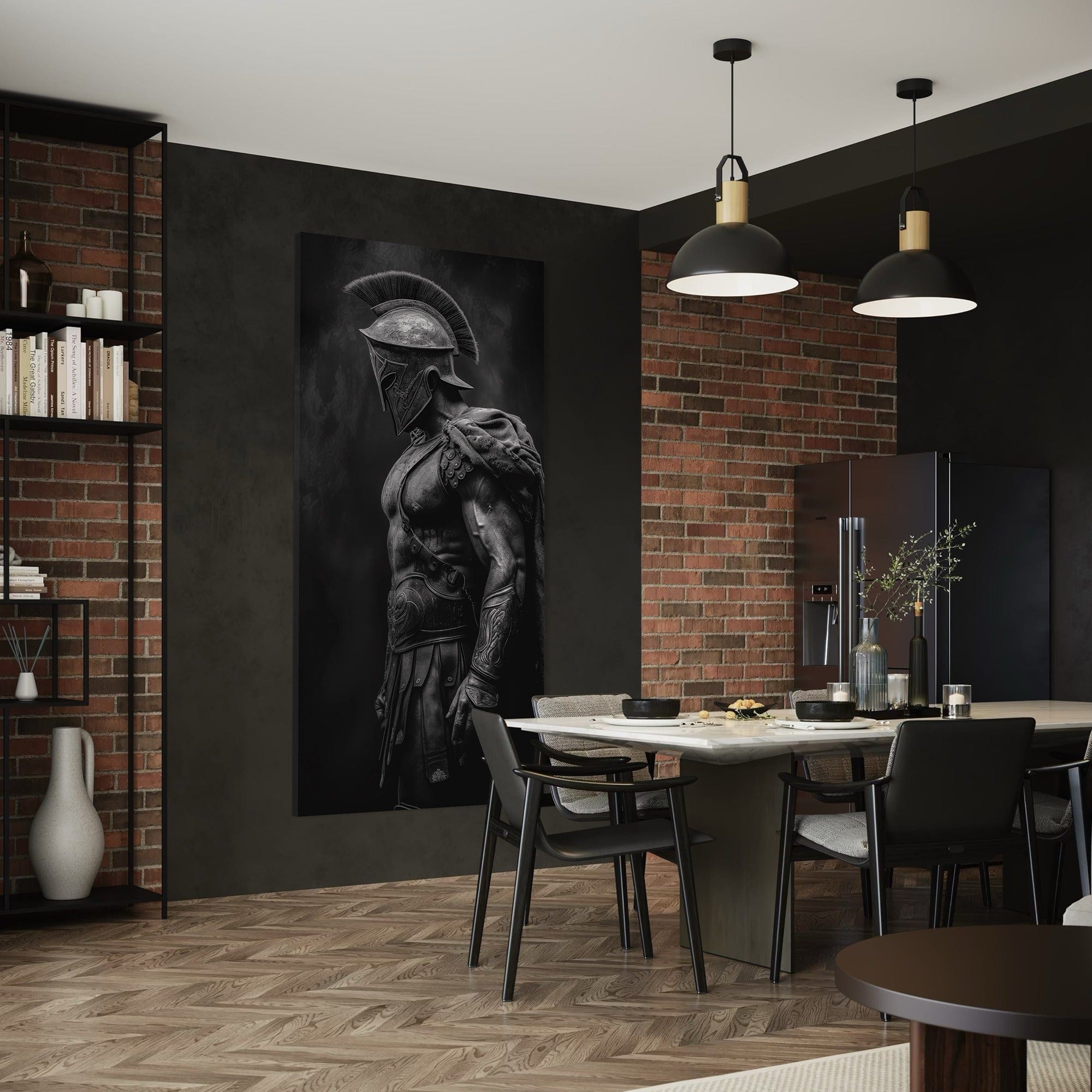 Guerrero Eterno – Arte en Lienzo de Gladiador Espartano