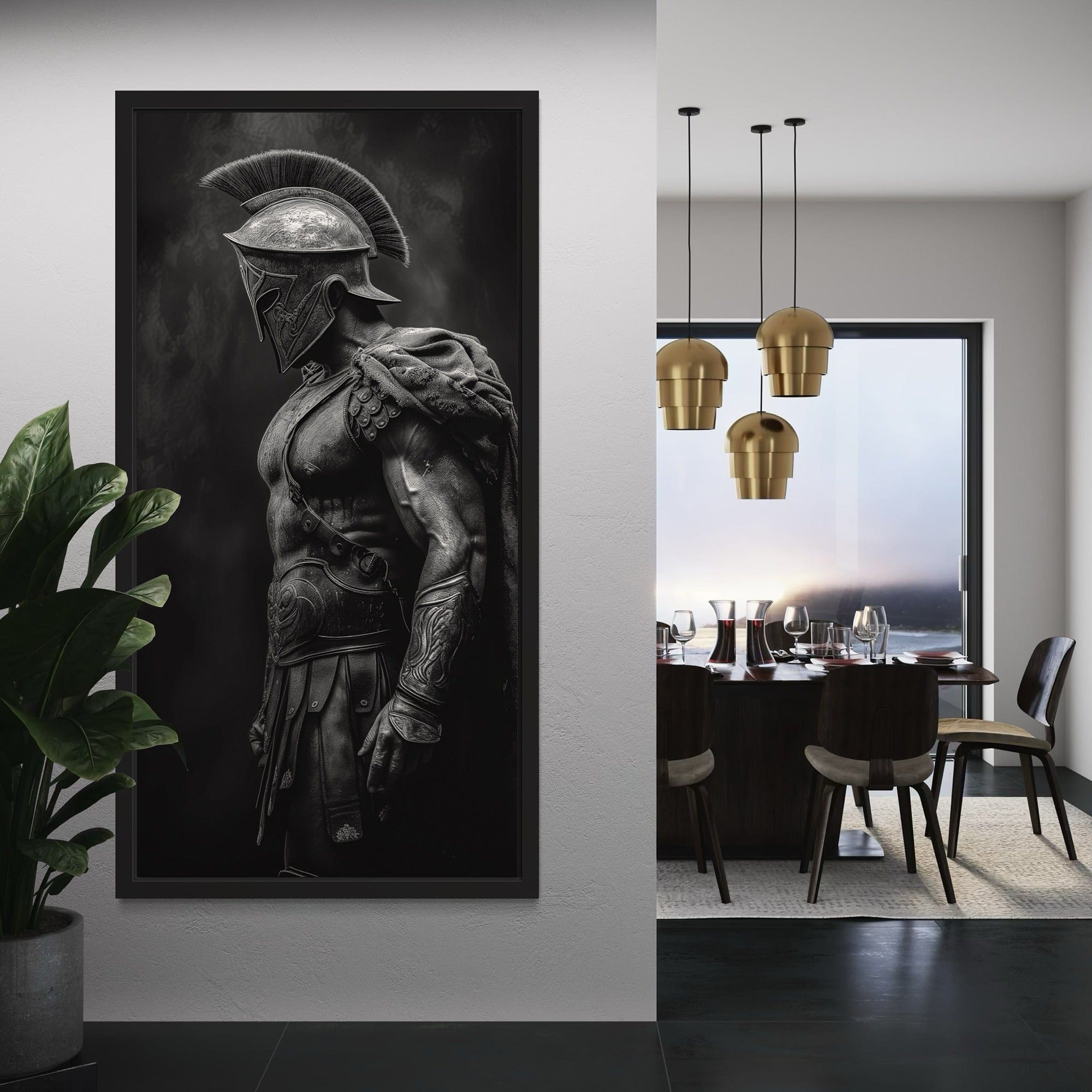 Guerrero Eterno – Arte en Lienzo de Gladiador Espartano