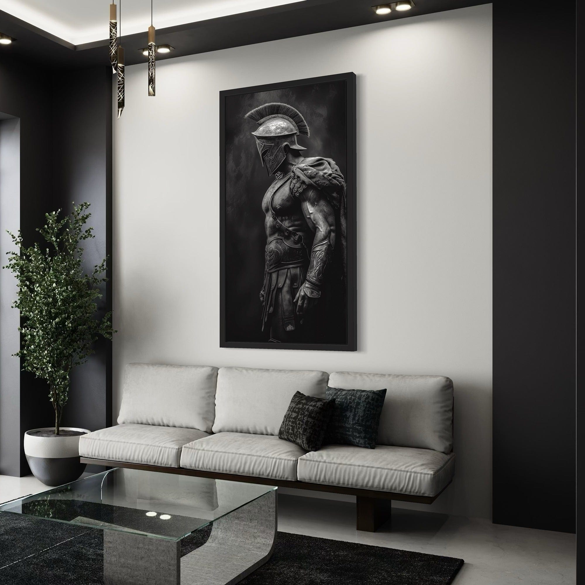 Guerrero Eterno – Arte en Lienzo de Gladiador Espartano