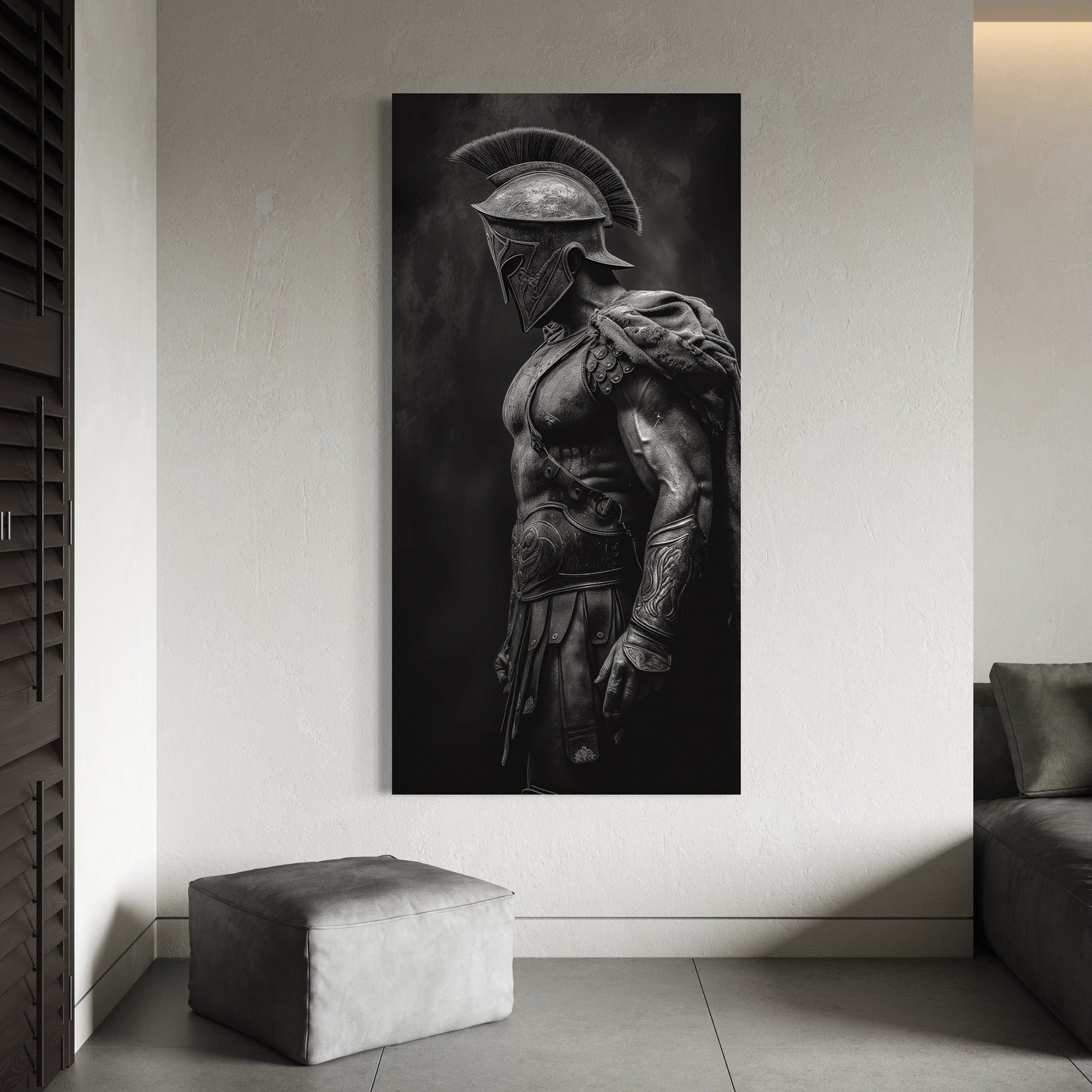 Guerrero Eterno – Arte en Lienzo de Gladiador Espartano