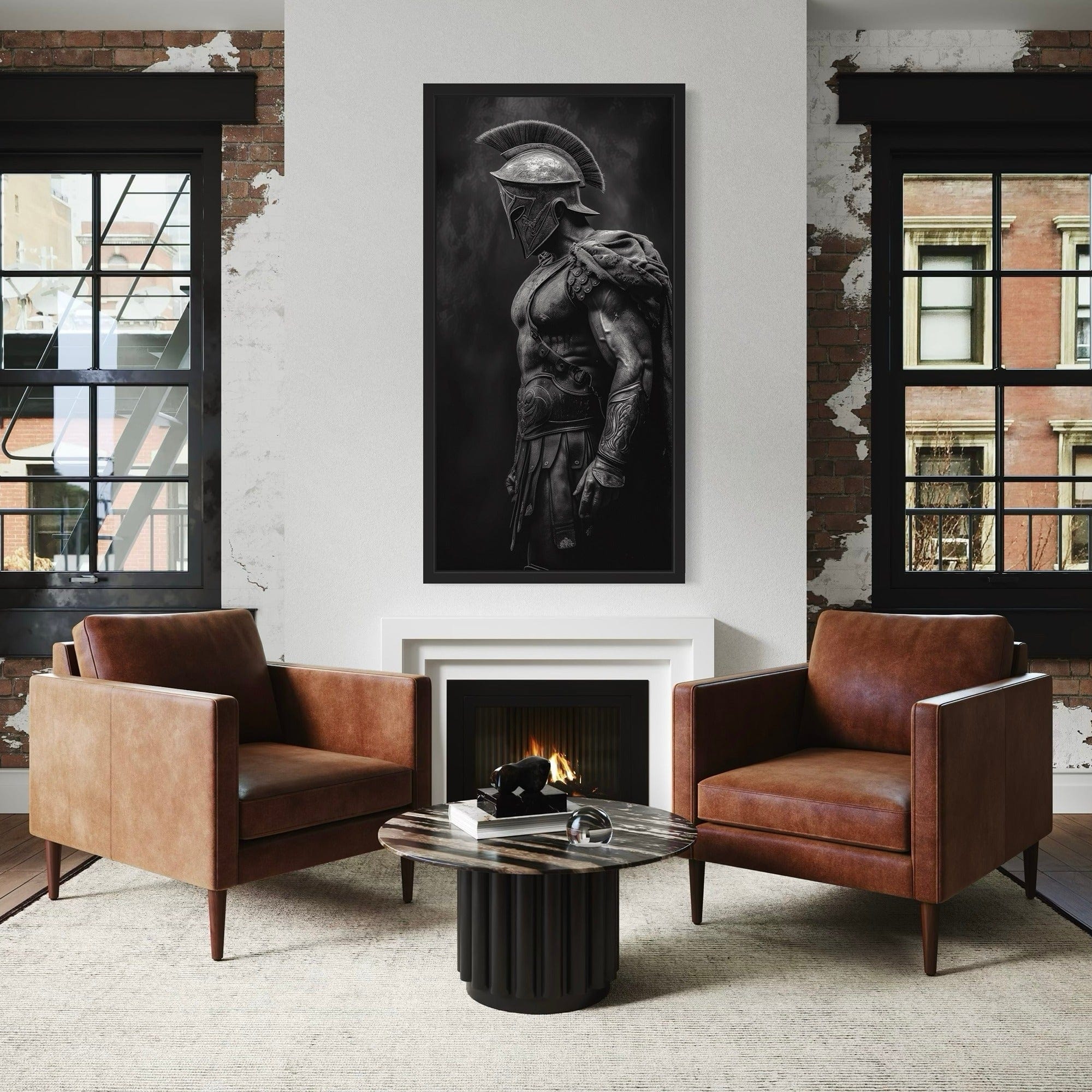 Guerrero Eterno – Arte en Lienzo de Gladiador Espartano