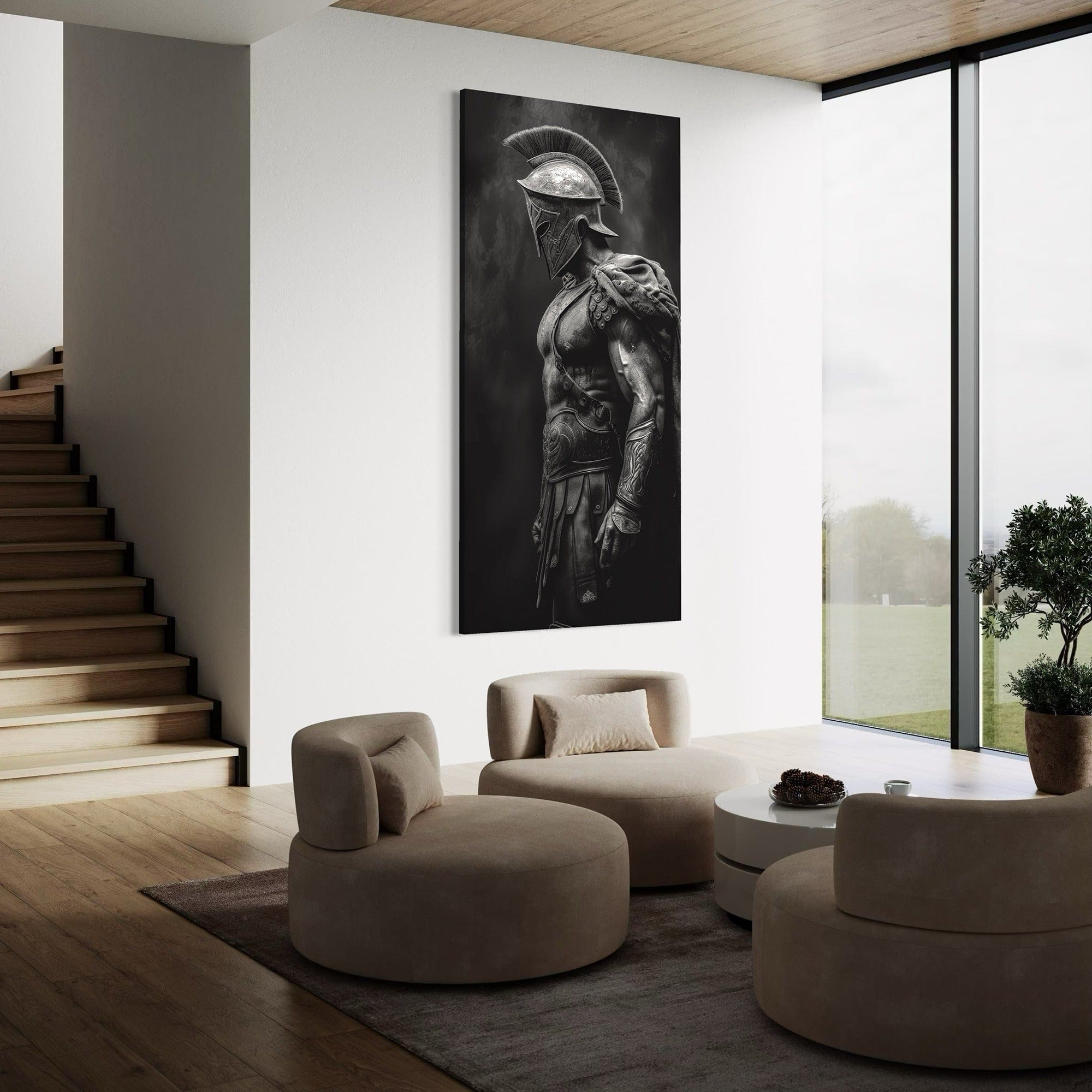 Guerrero Eterno – Arte en Lienzo de Gladiador Espartano