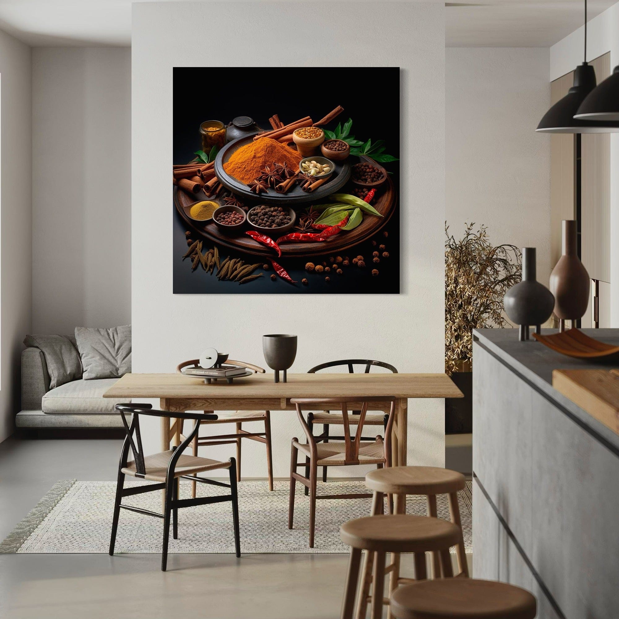 modern farmhouse kitchen art