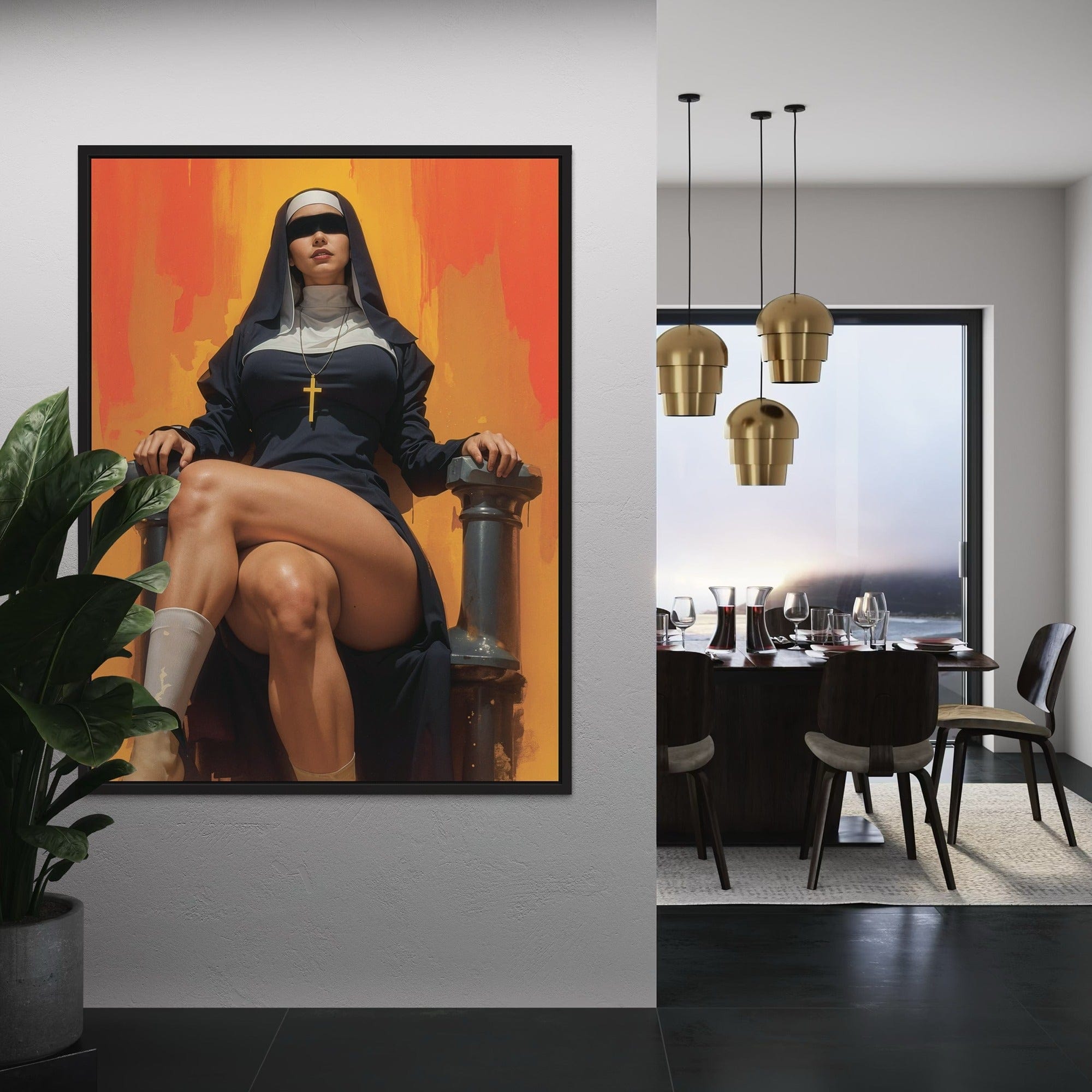Vibrant portrait canvas for bedroom or lounge