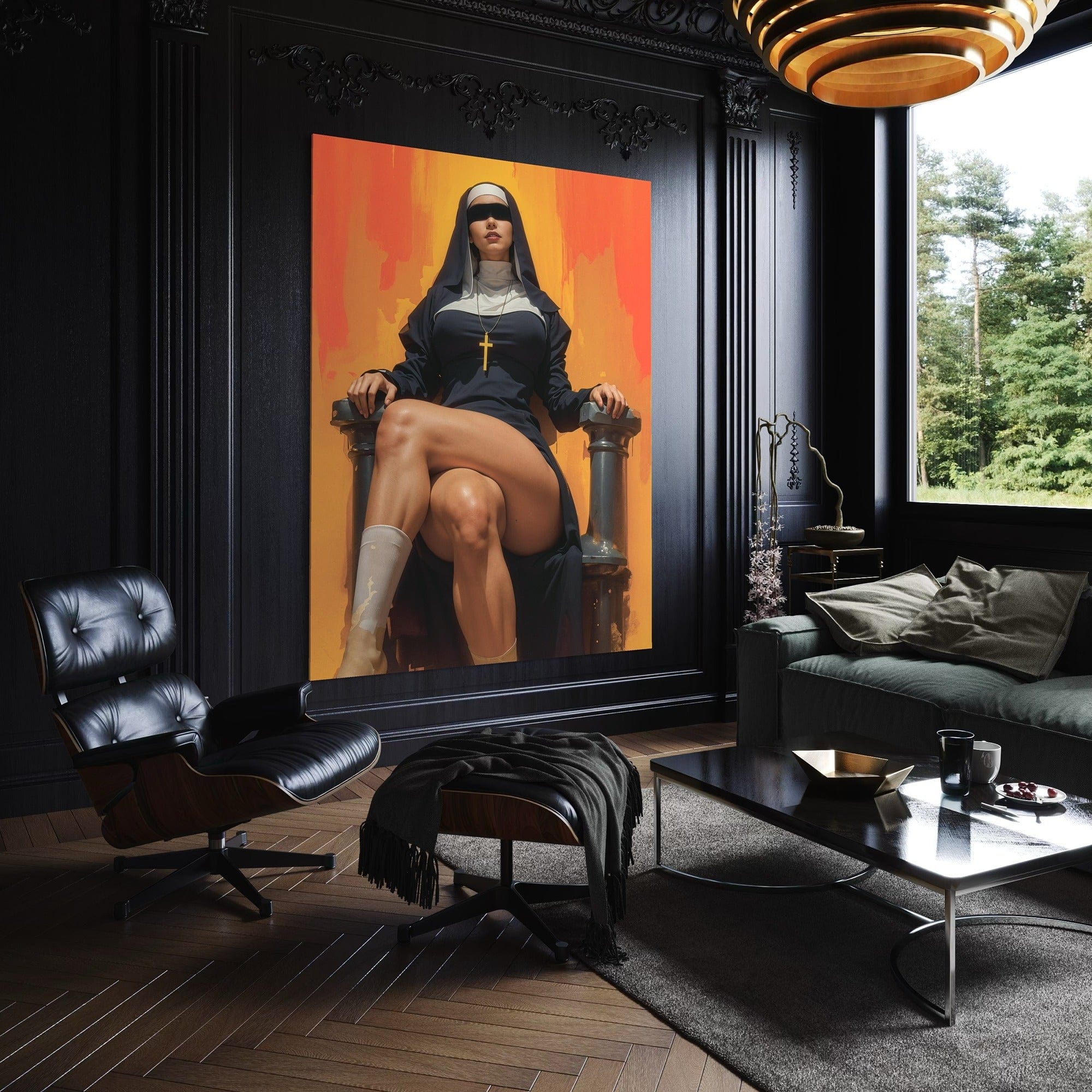 Unique conversation piece canvas for modern homes