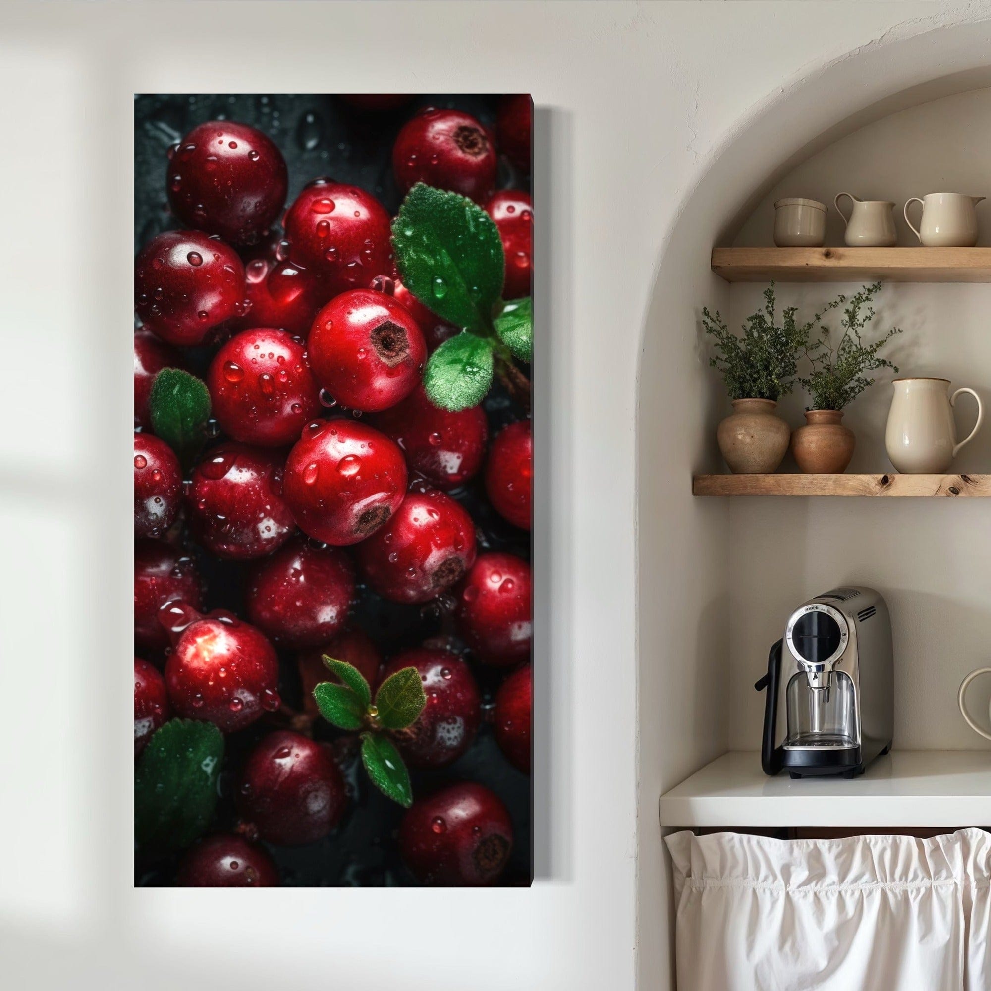 Rustic pantry decor lingonberry canvas