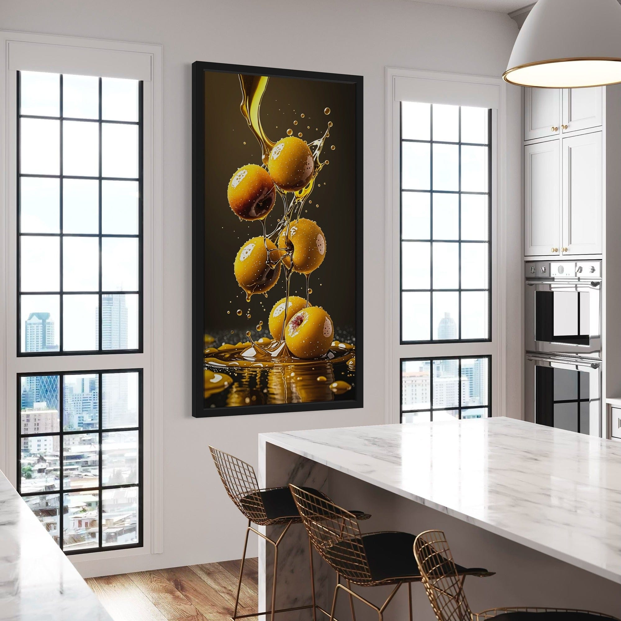 modern kitchen artwork