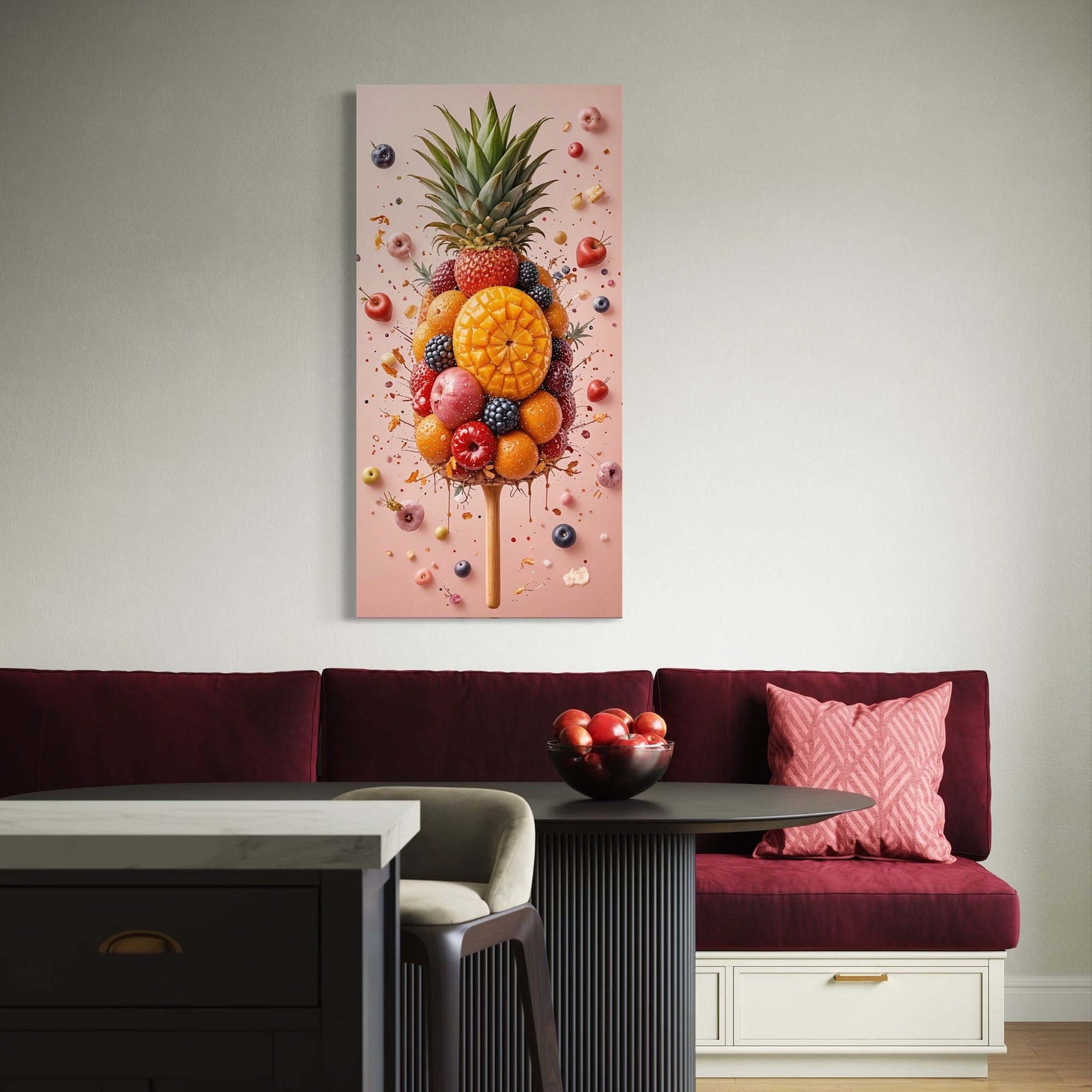 Pineapple and citrus berry composition print