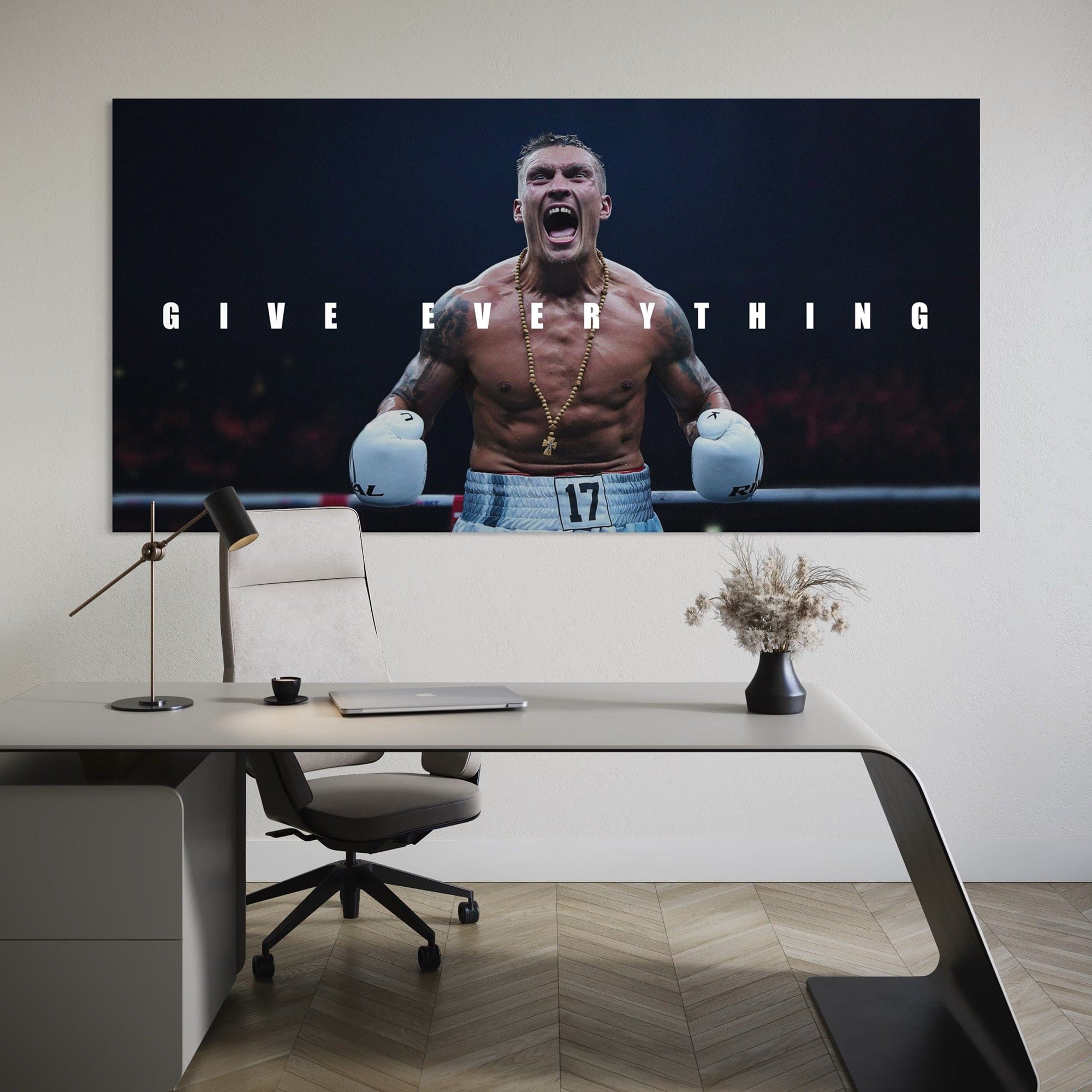 Canvas4Walls exclusive motivational boxing statement canvas for USA market