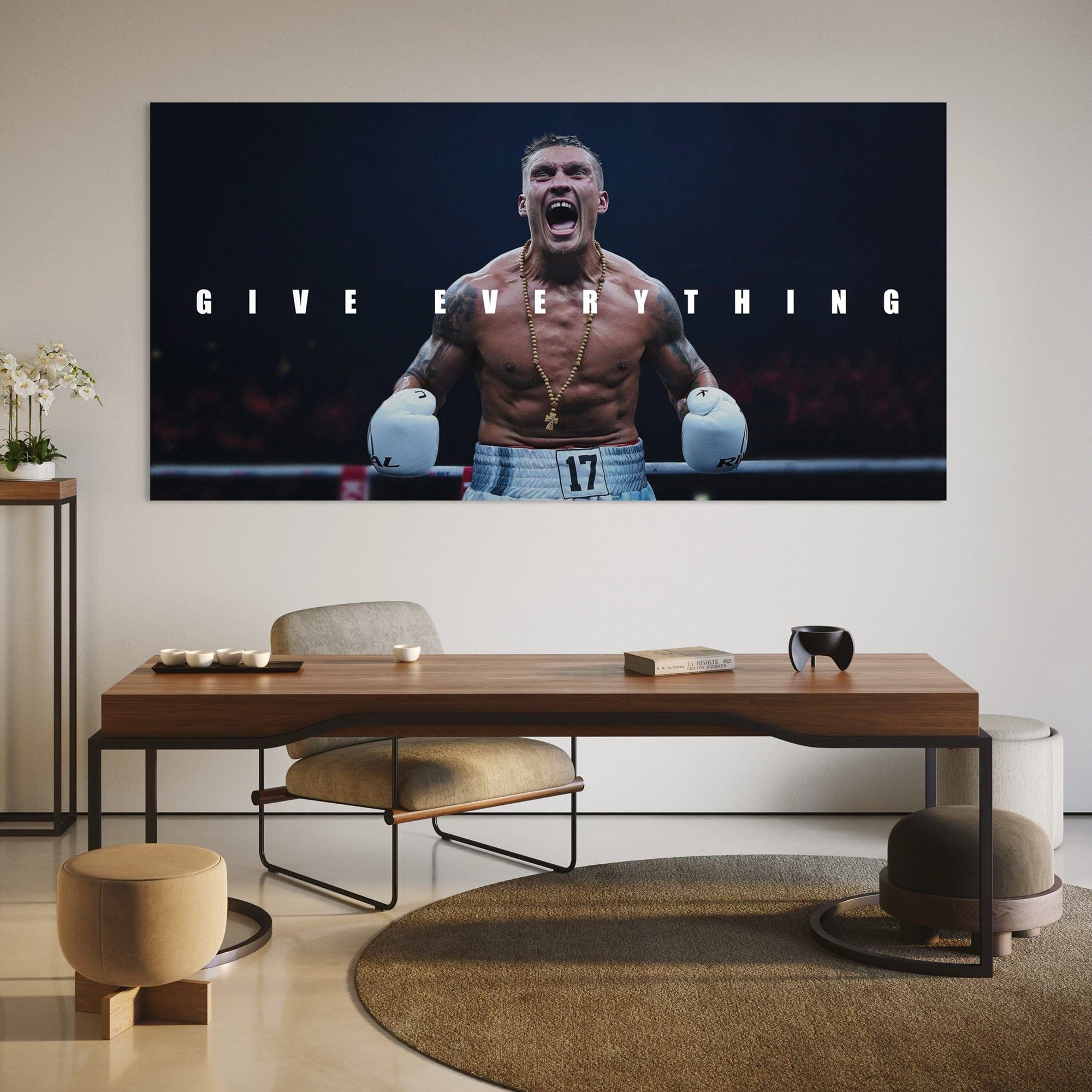 Give Everything – Oleksandr Usyk Boxing Canvas Wall Art