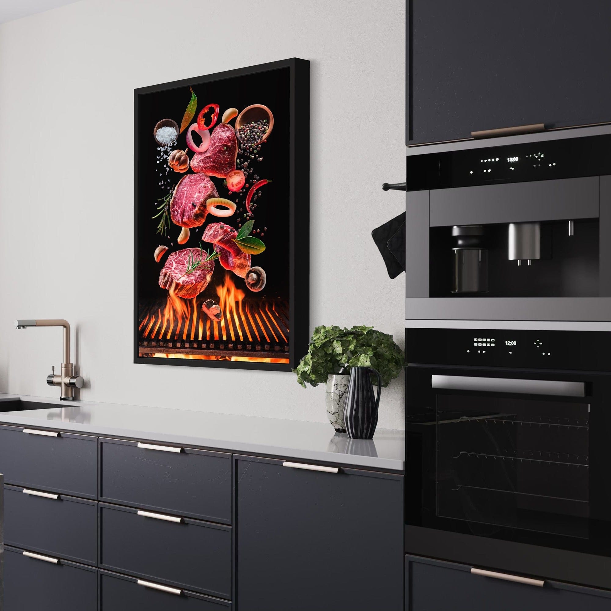 Culinary grill masterpiece modern kitchen art