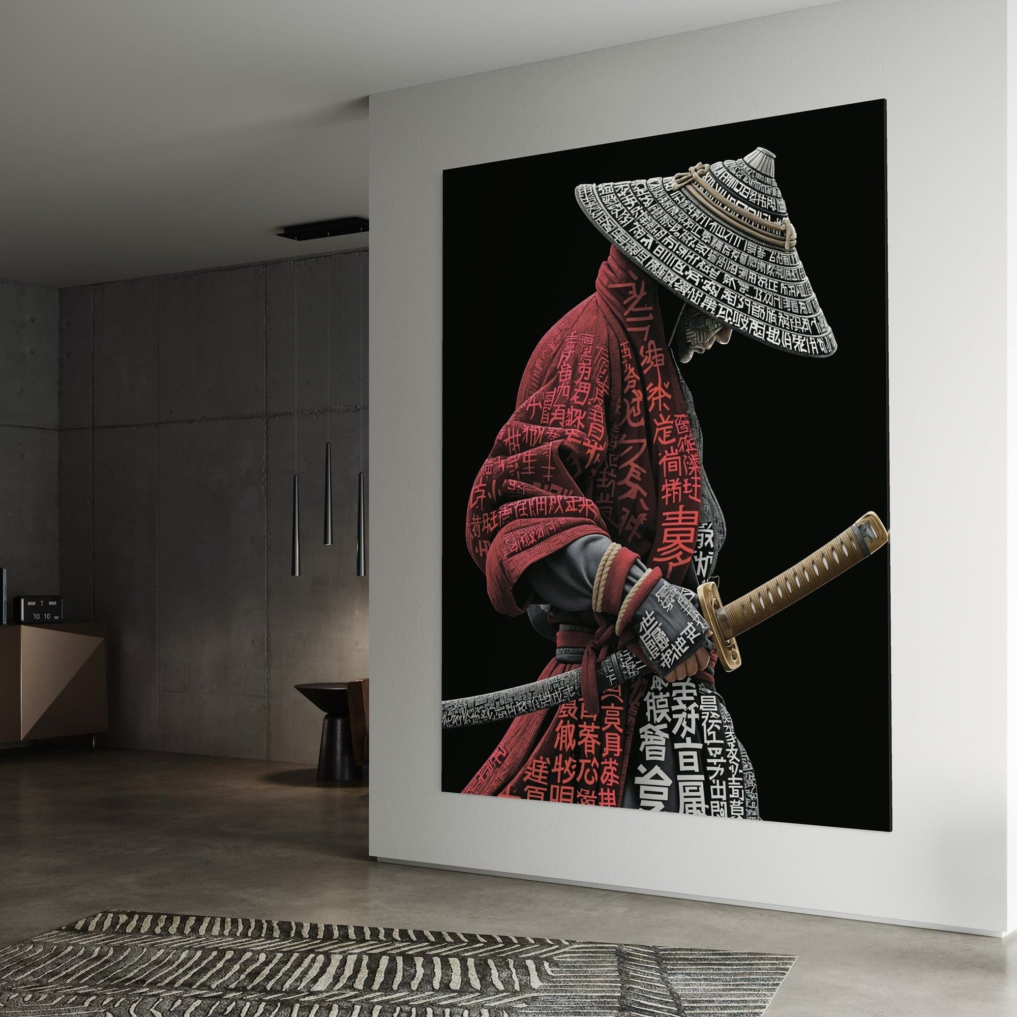 Bushido code samurai canvas for home decor