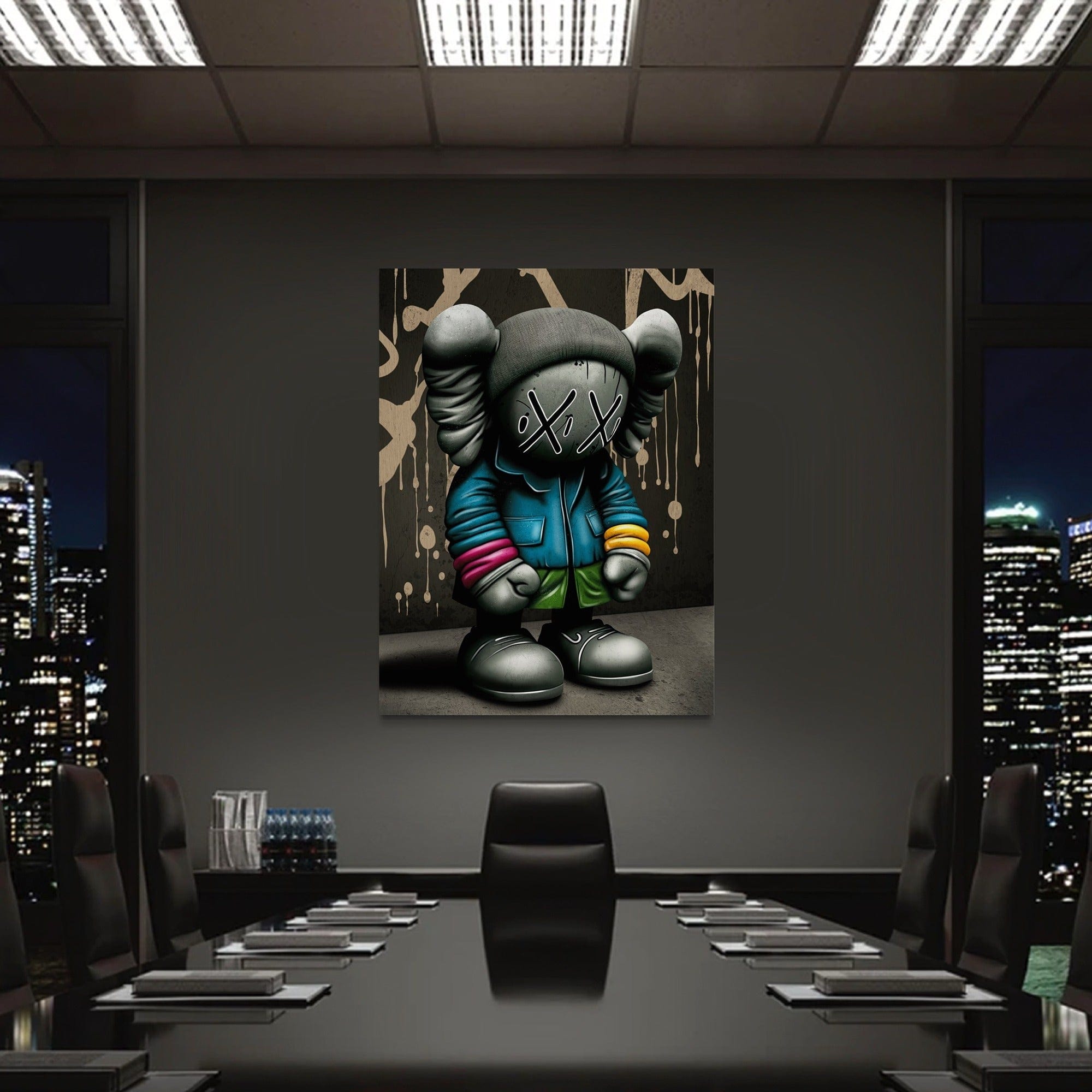 Kaws Urban Phantom Canvas Wall Art