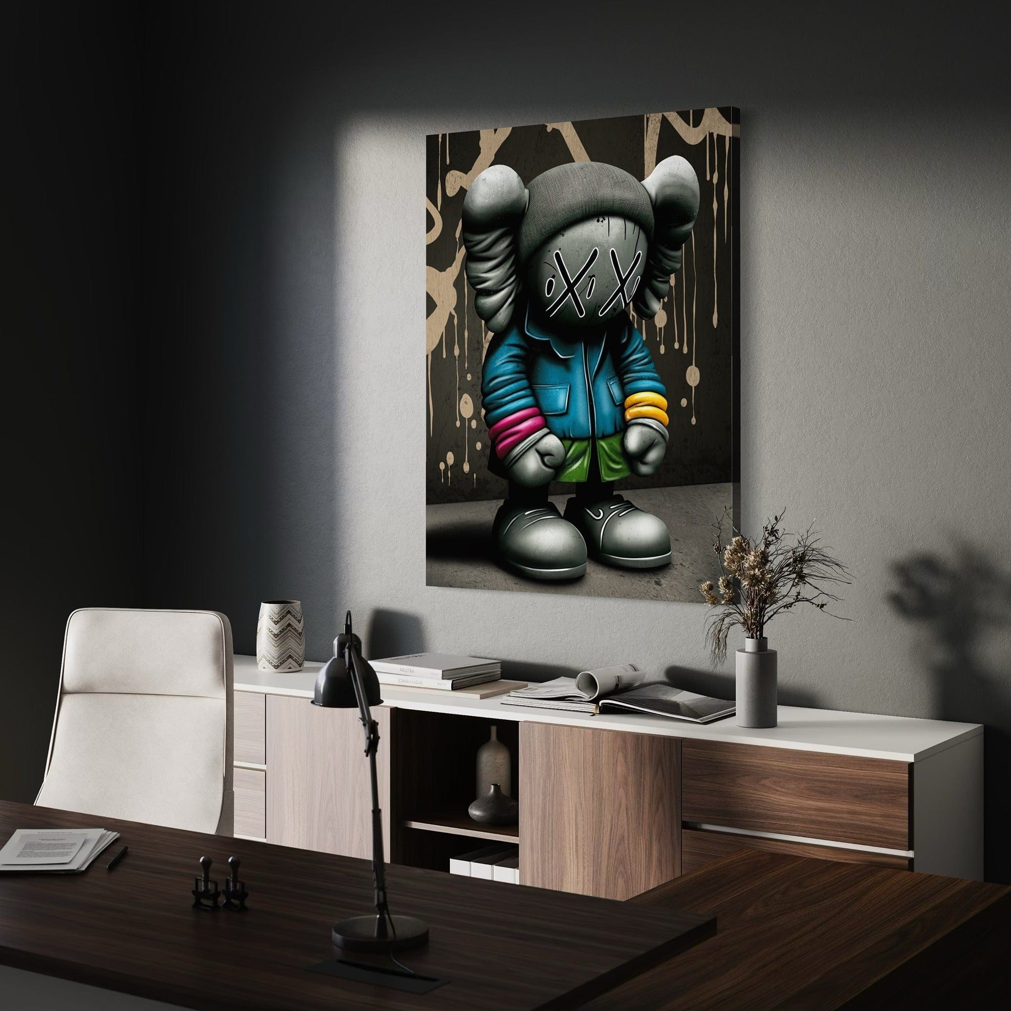 Kaws Urban Phantom Canvas Wall Art
