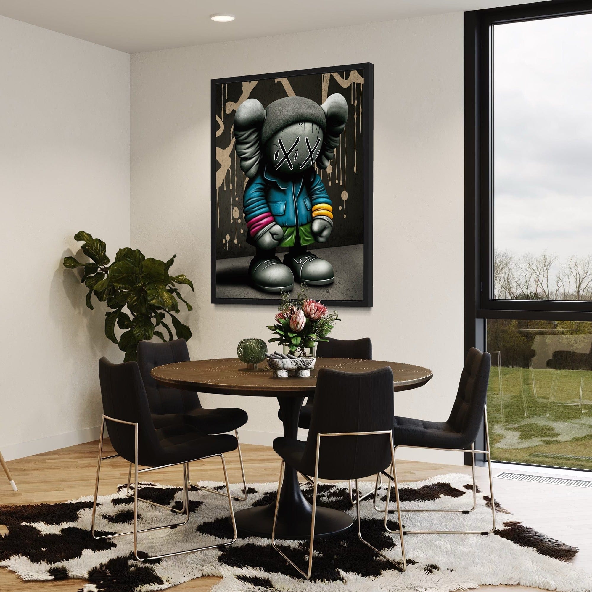 Kaws Urban Phantom Canvas Wall Art