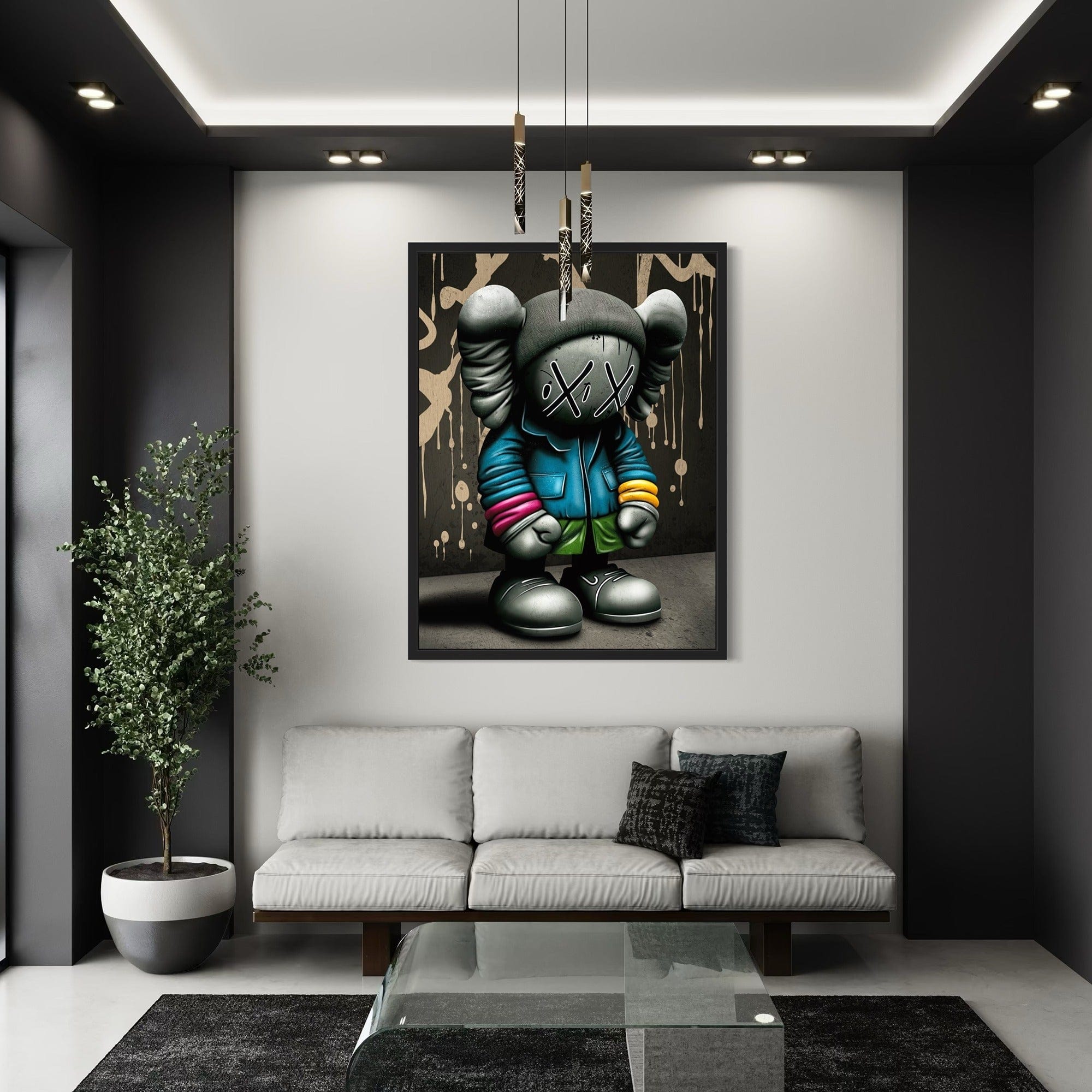 Kaws Urban Phantom Canvas Wall Art