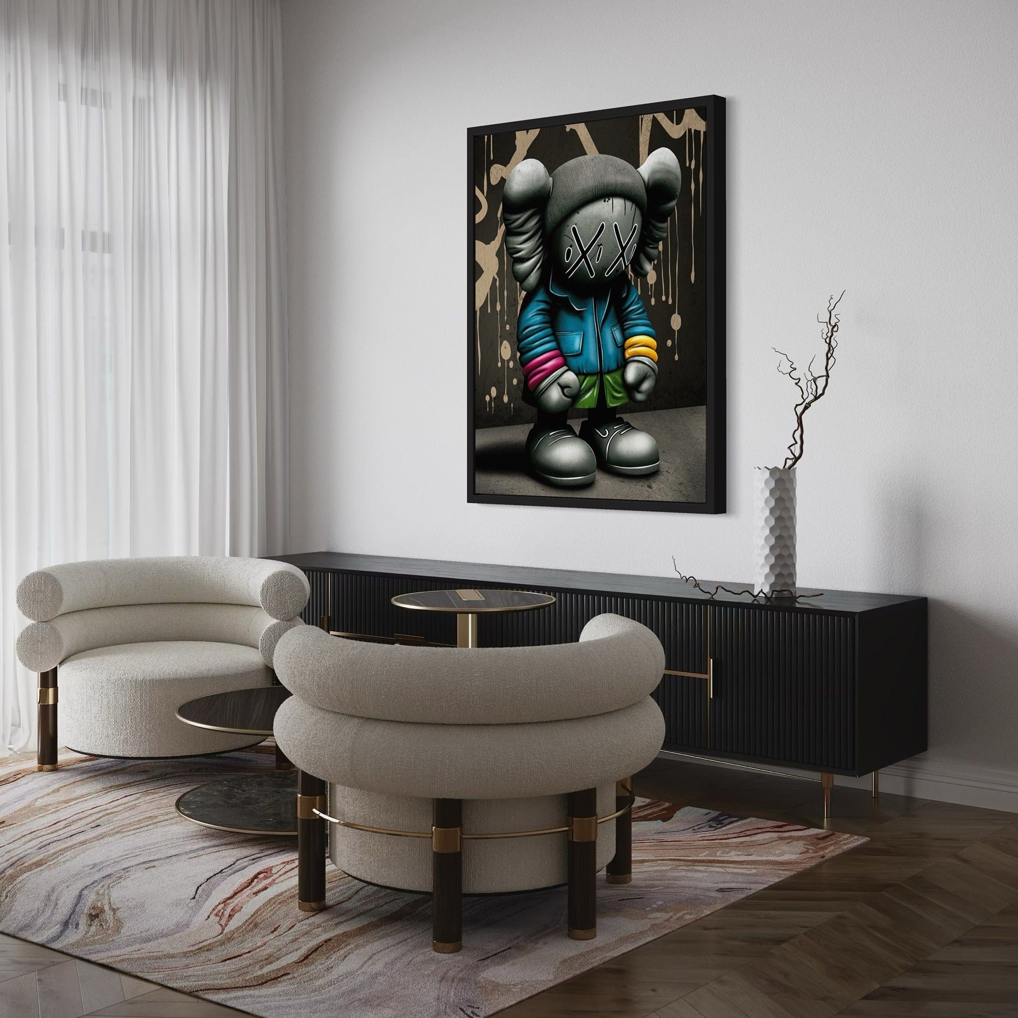 Kaws Urban Phantom Canvas Wall Art