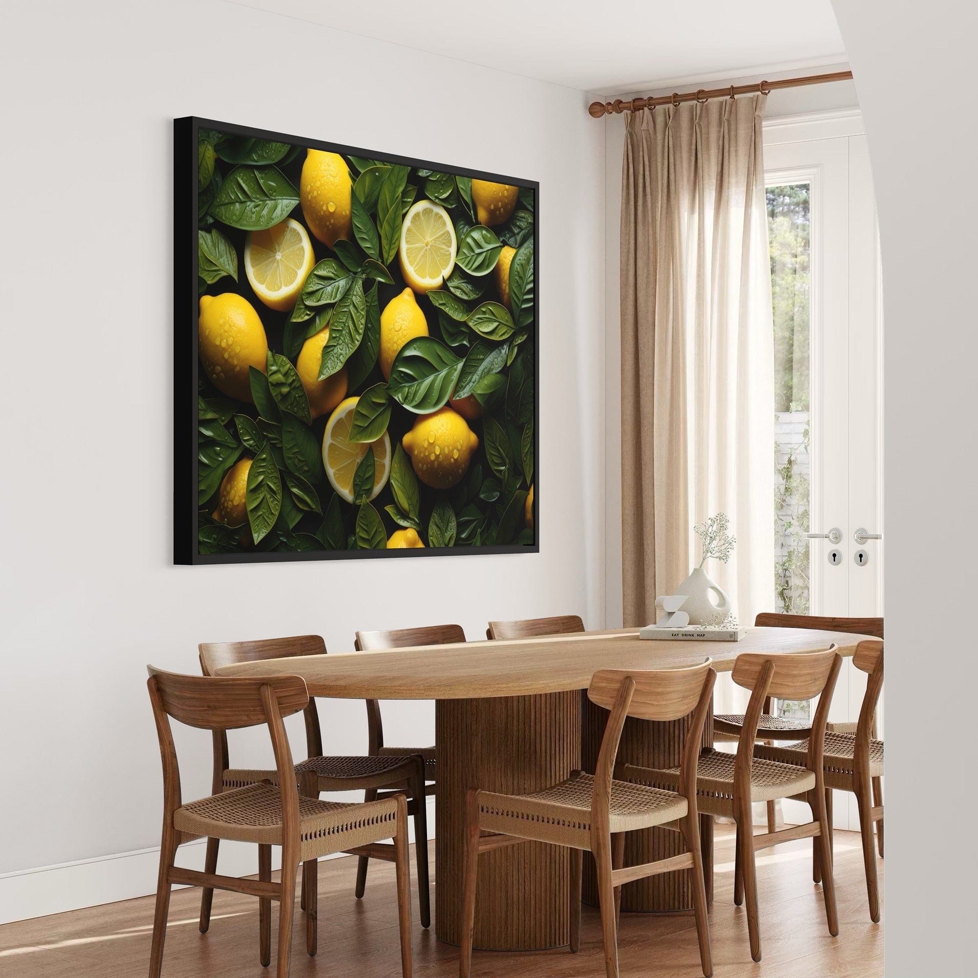 Citrus kitchen decor canvas print