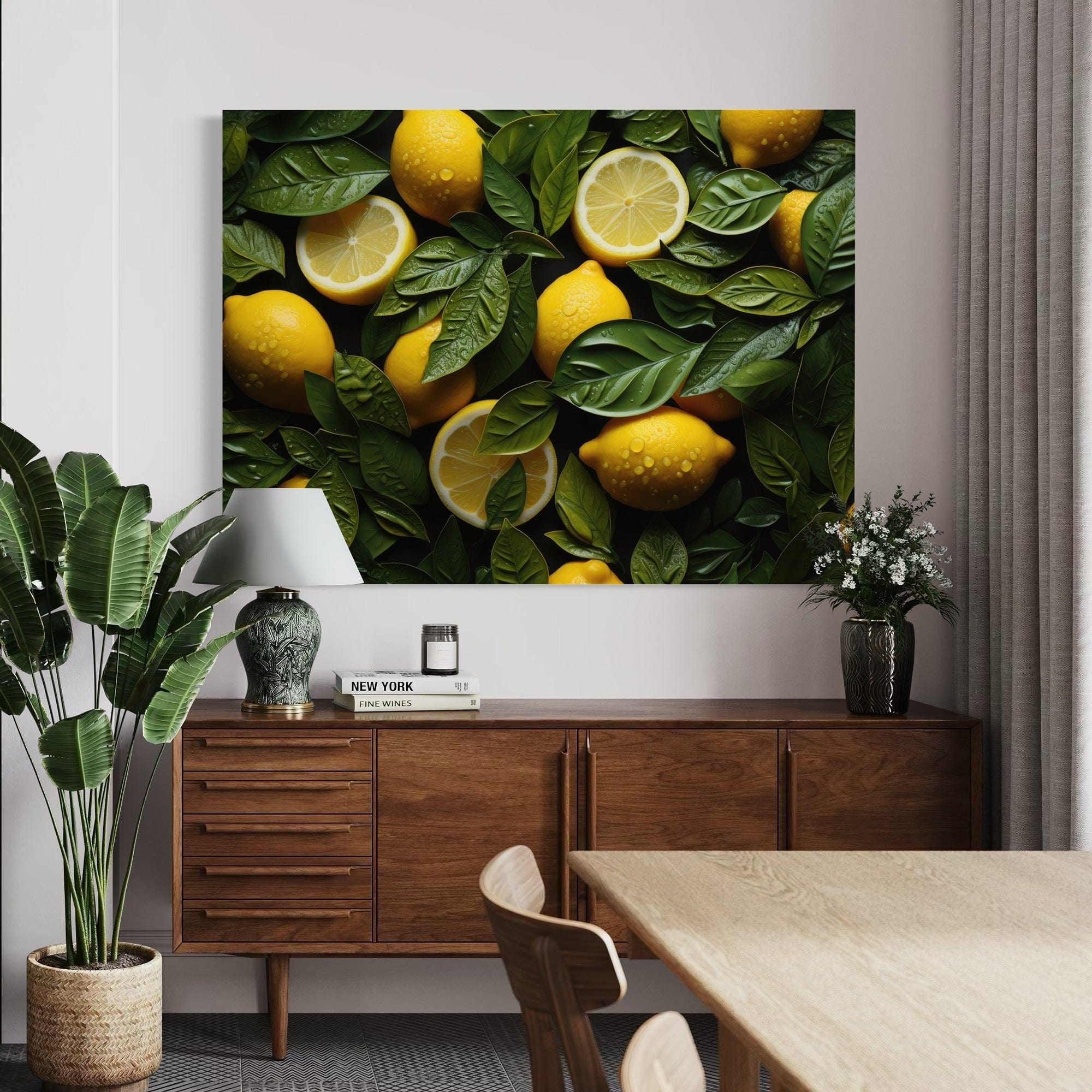 Fresh citrus collage canvas for kitchen