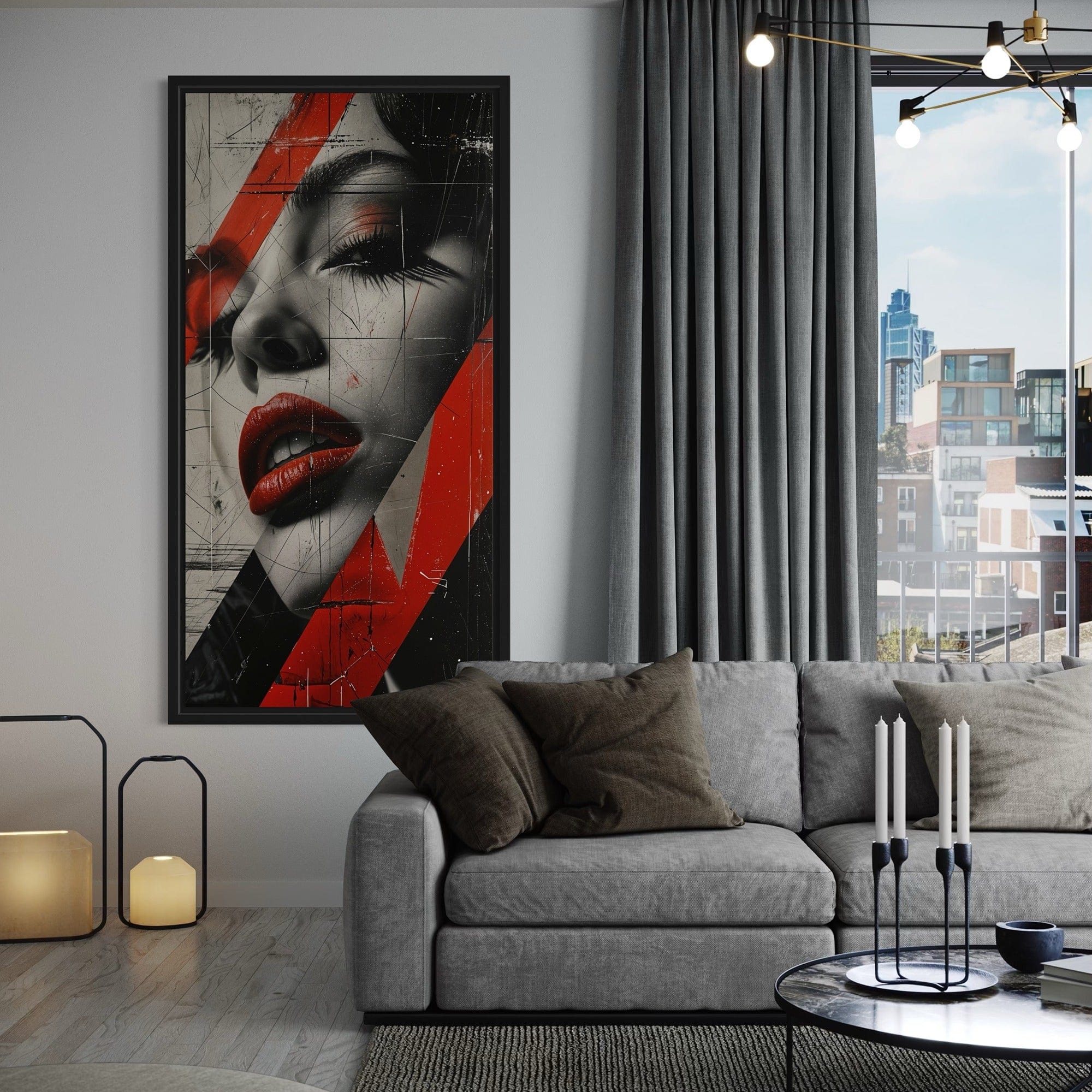 Lips Like Fire Canvas