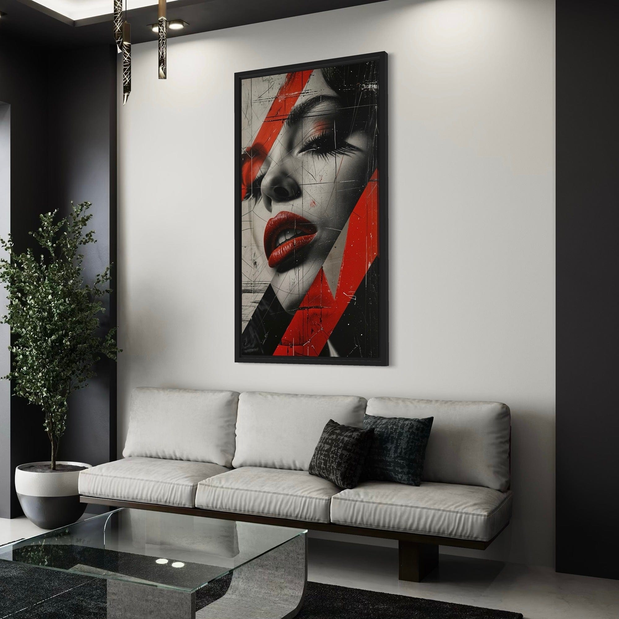 Lips Like Fire Canvas