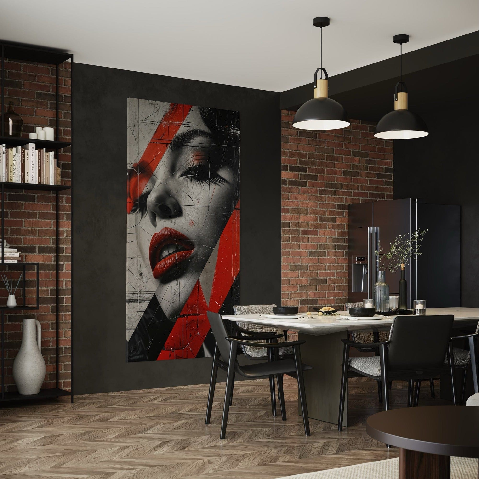 Lips Like Fire Canvas