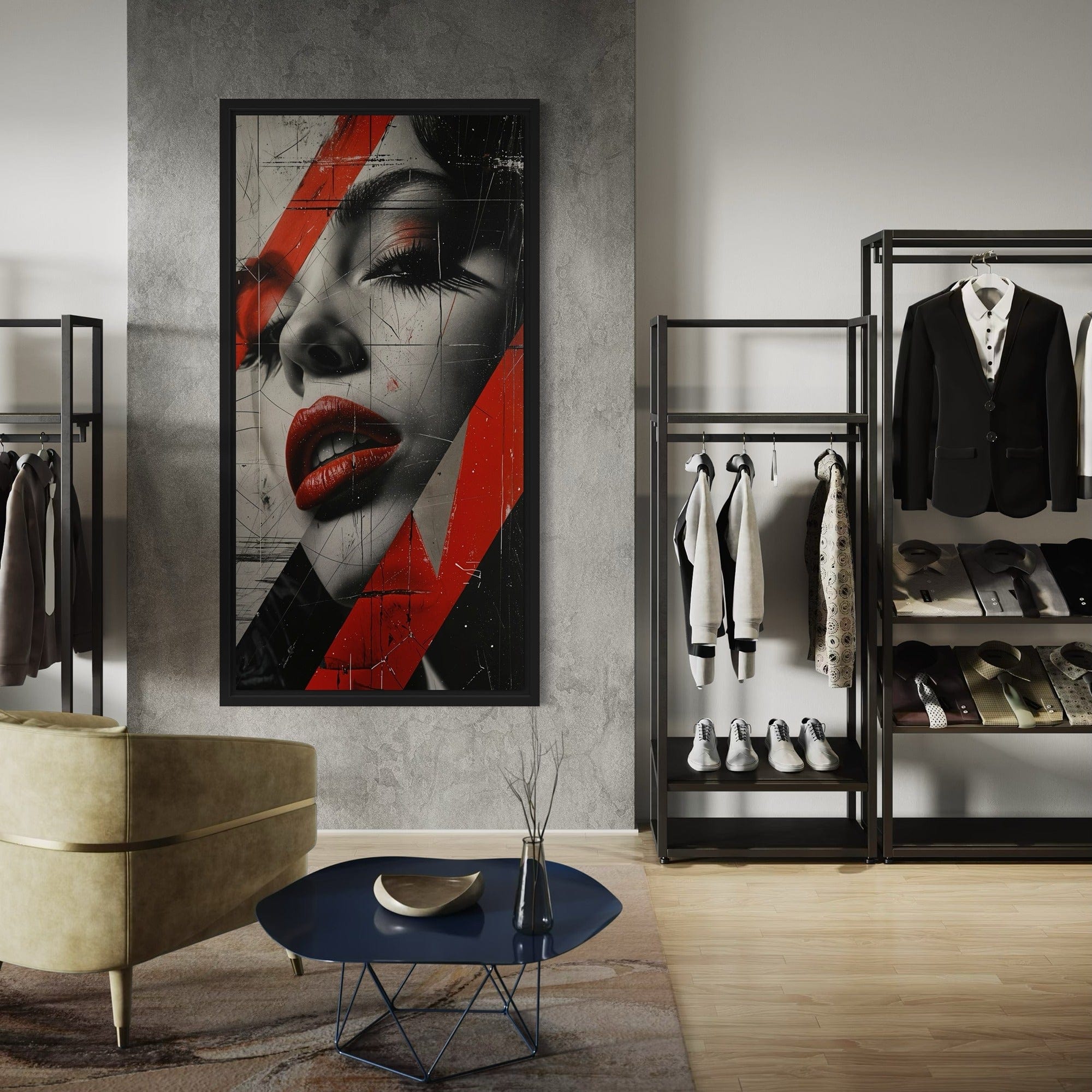 Lips Like Fire Canvas
