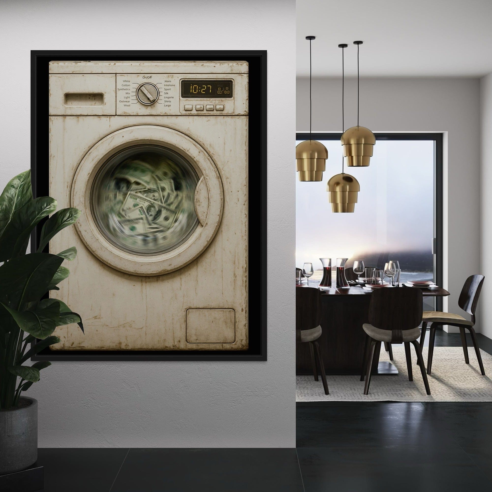 Money Laundering Canvas Print
