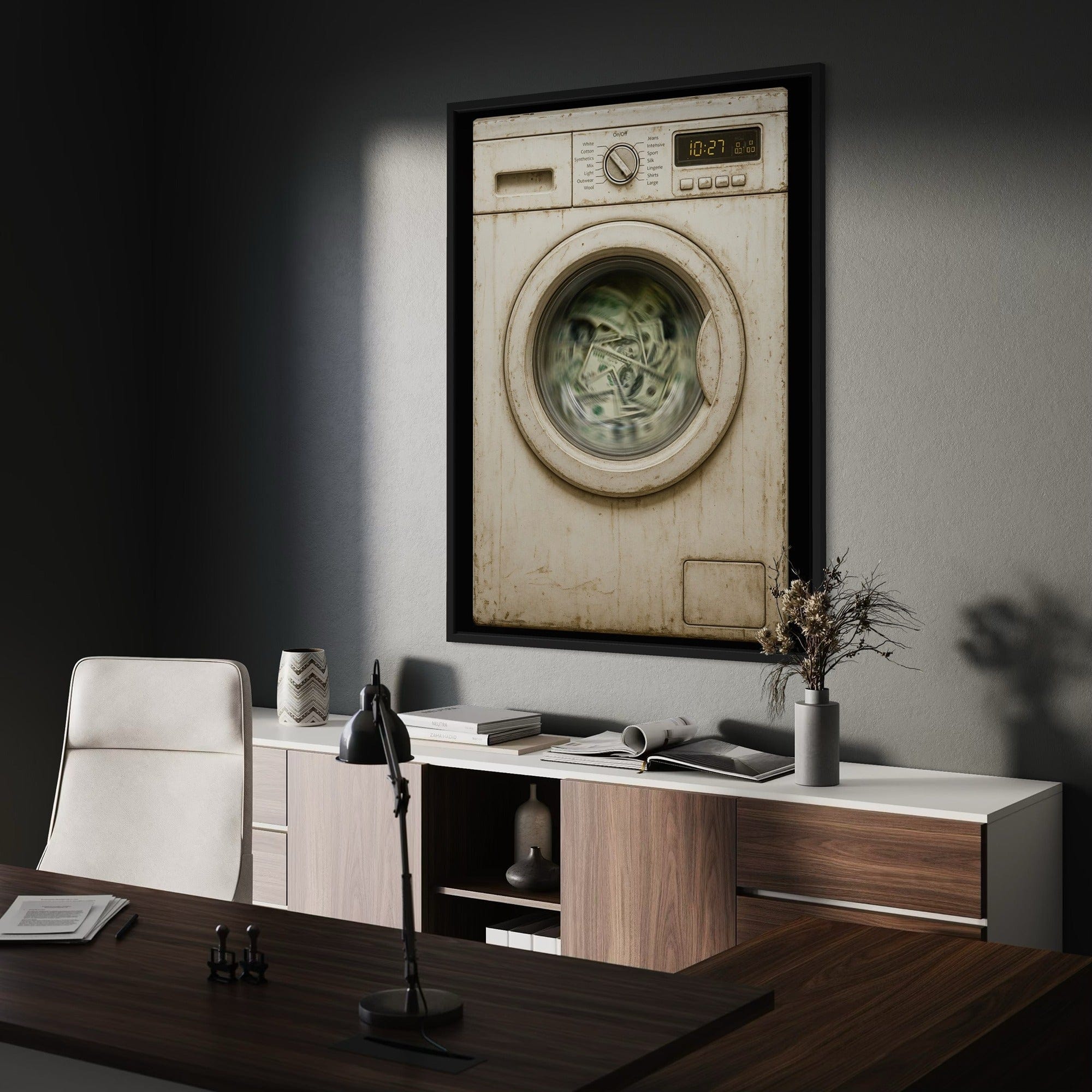 Money Laundering Canvas Print