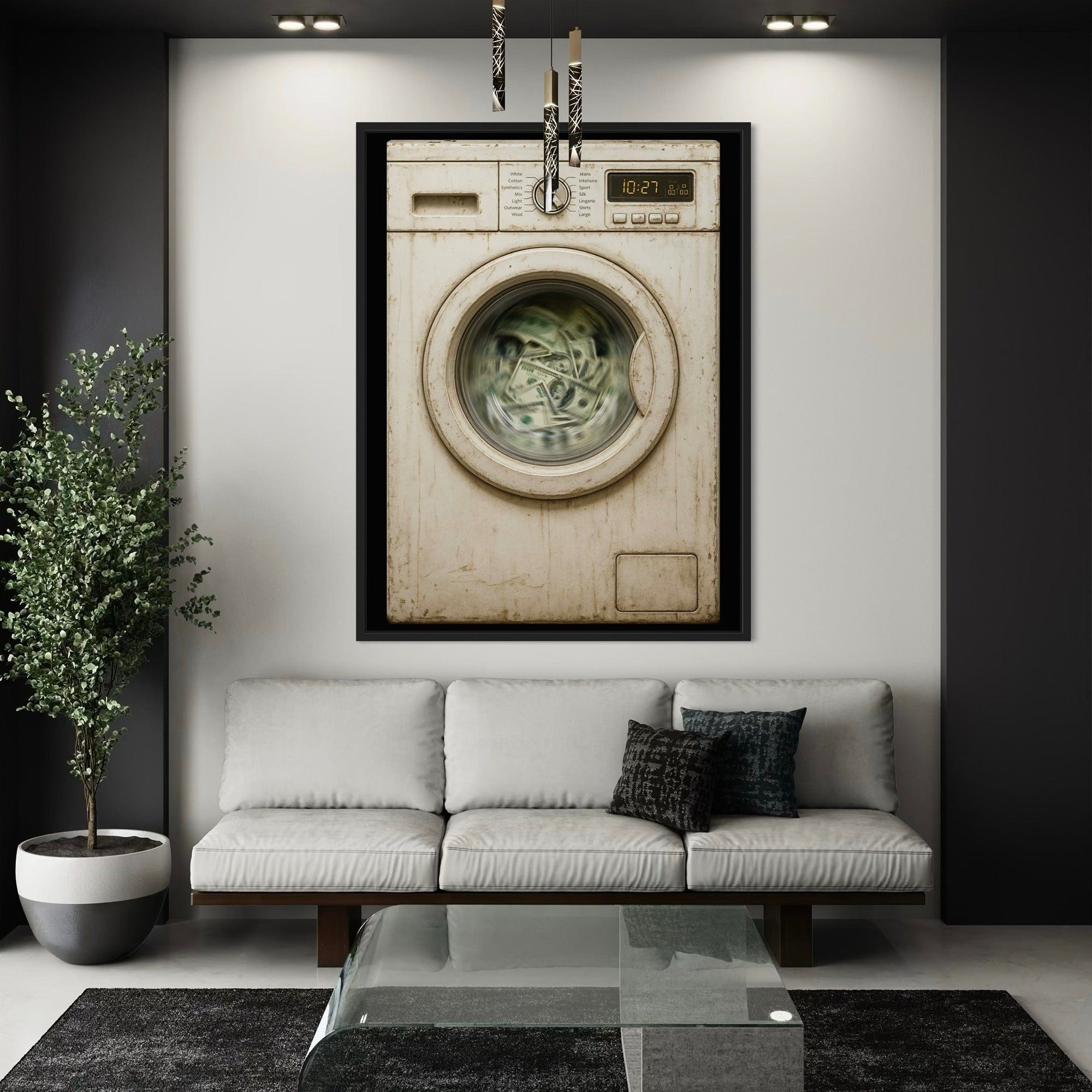 Money Laundering Canvas Print